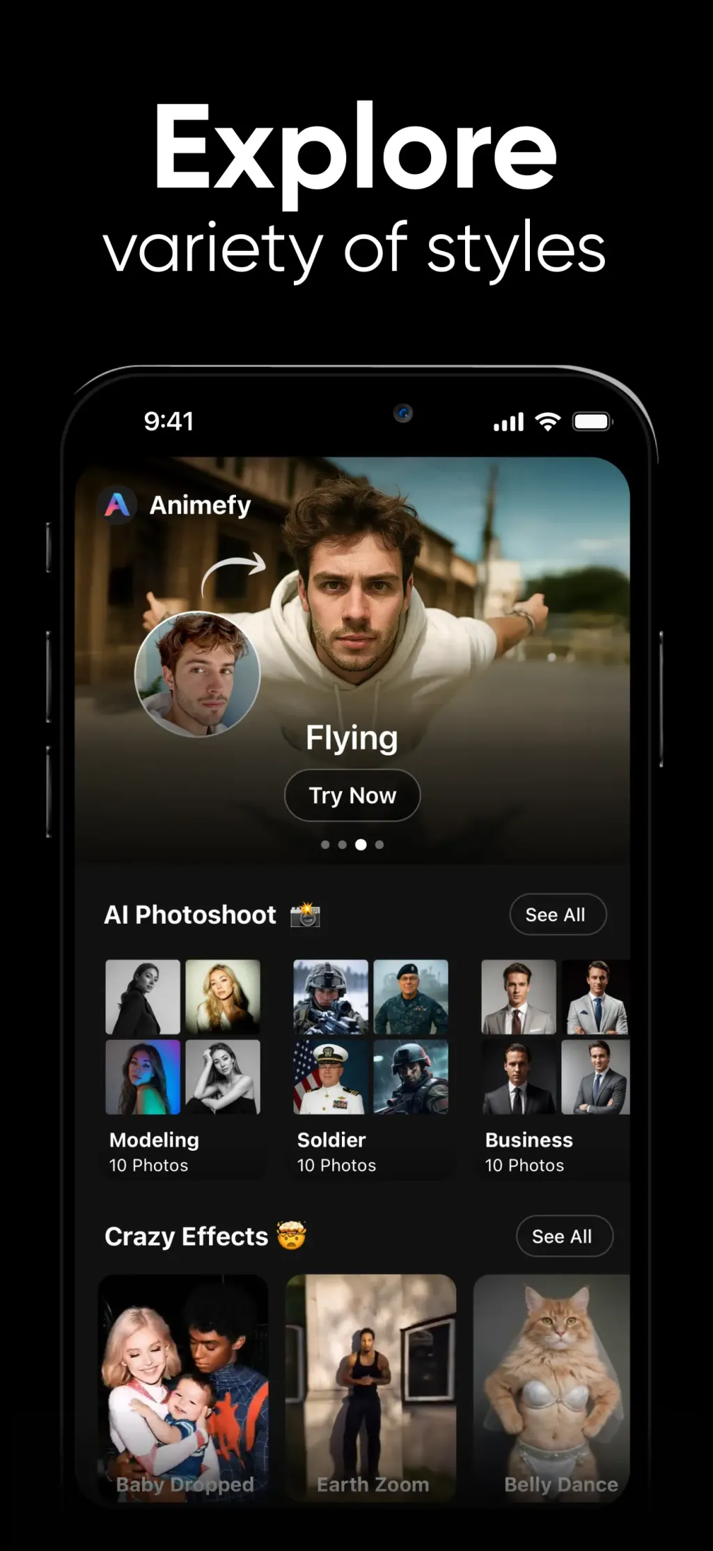 Shots: AI Photo Video Creator App Store screenshot 9