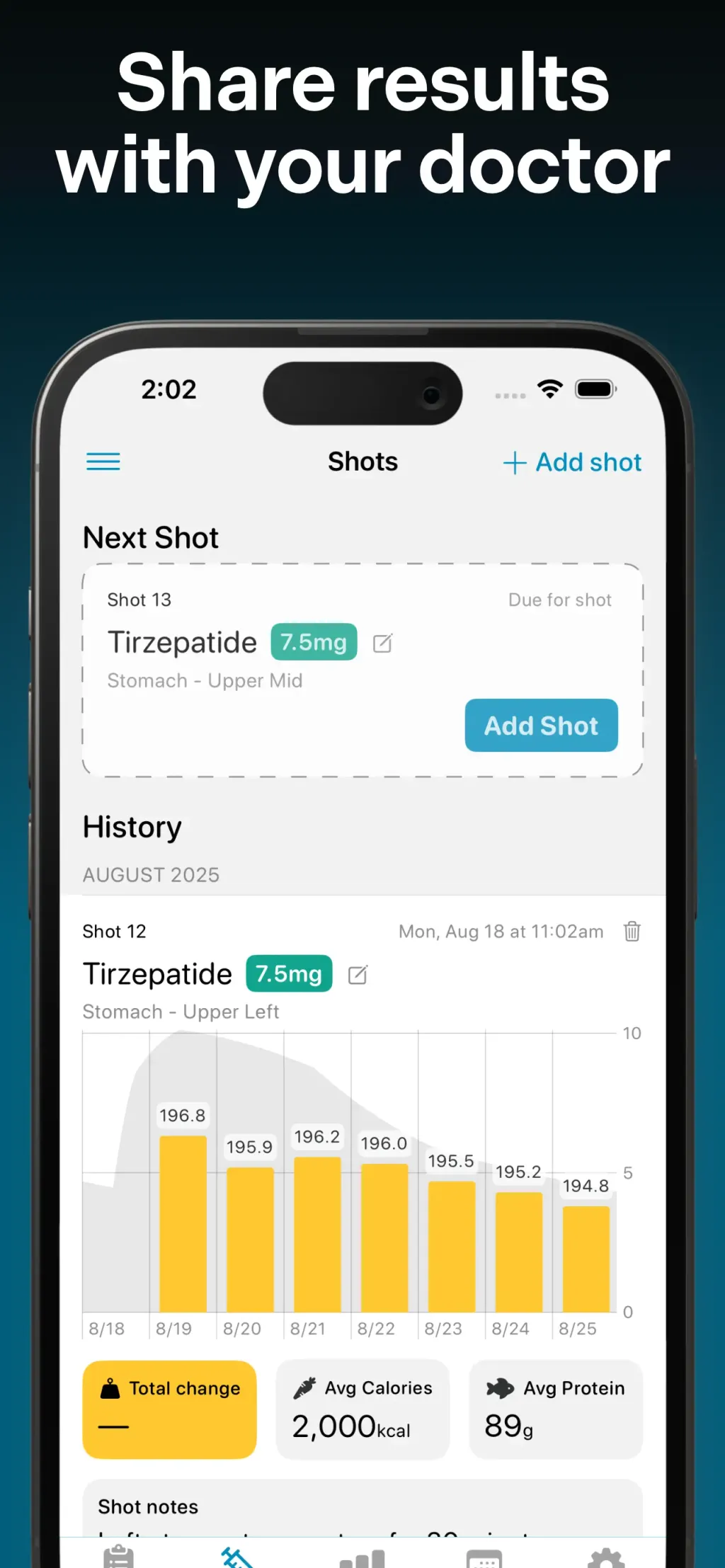 Shotsy - GLP-1 Shot Tracker App Store screenshot 6