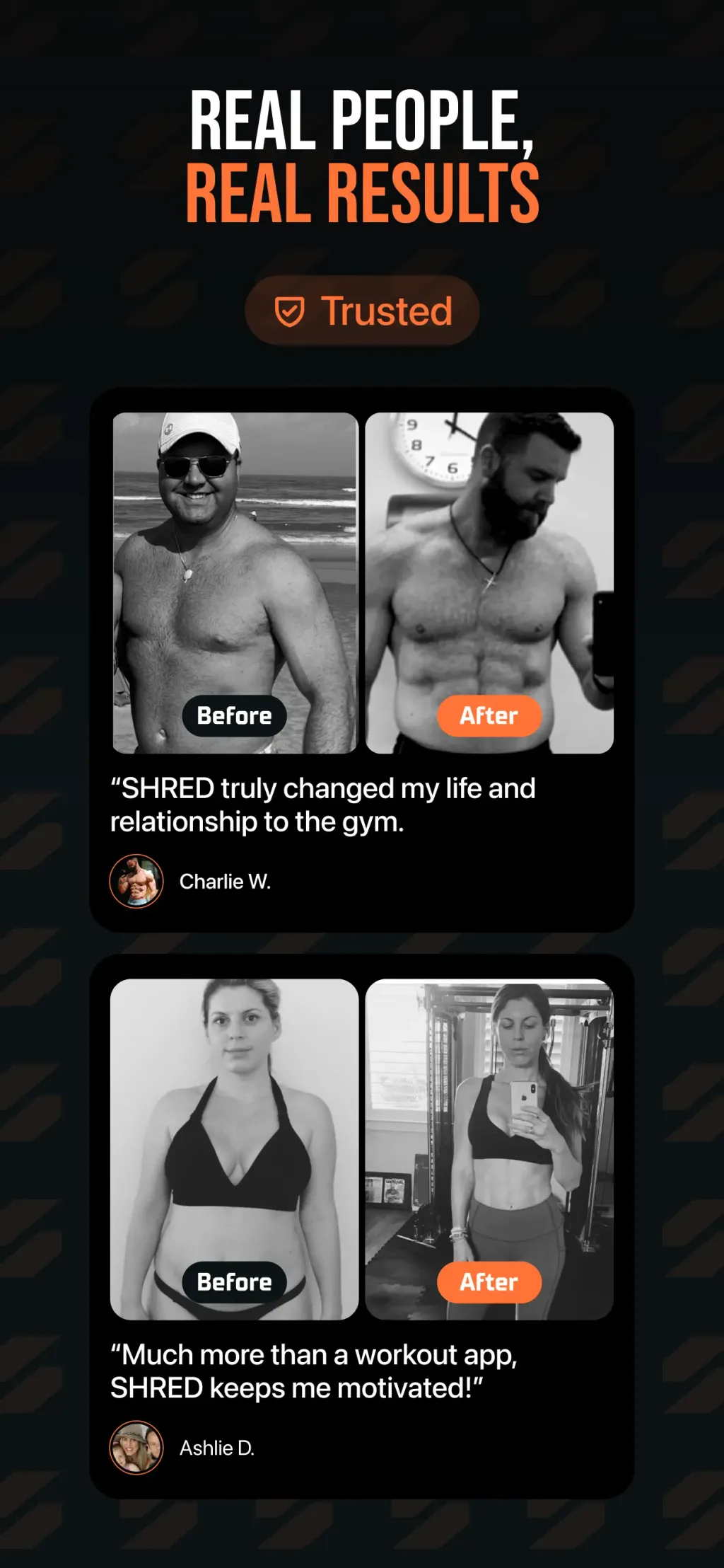 SHRED: Gym & Home Workouts App Store screenshot 8