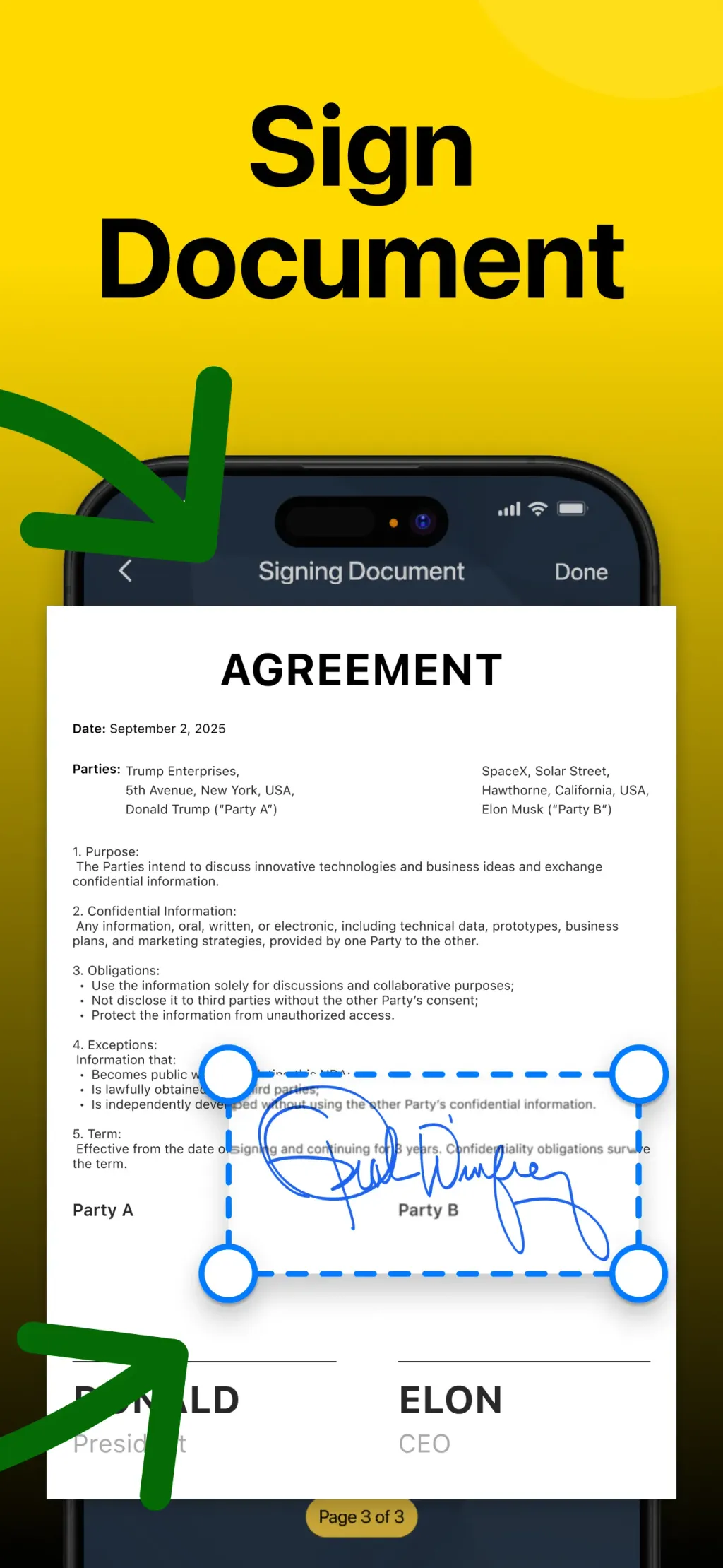 e Signature Scanner, Sign PDF App Store screenshot 3