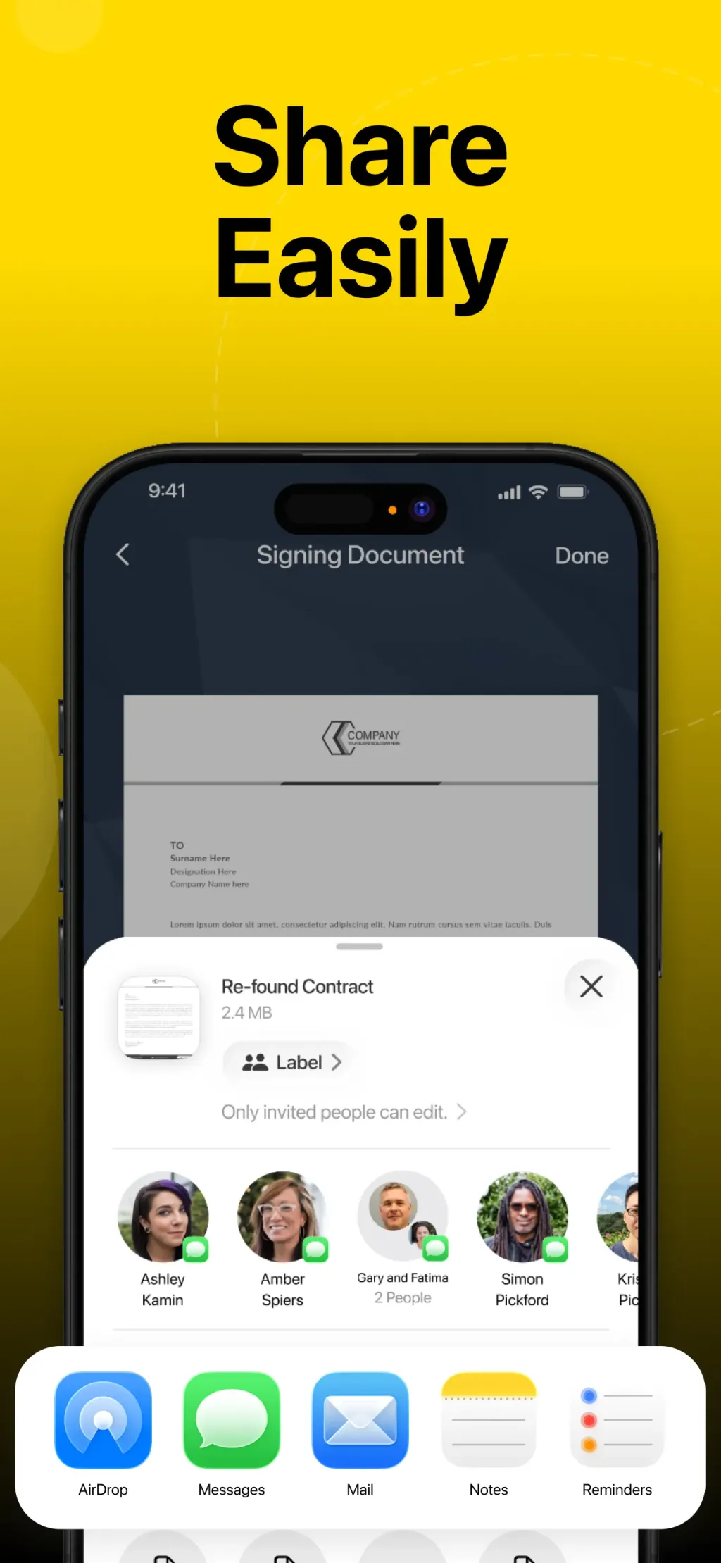 e Signature Scanner, Sign PDF App Store screenshot 7
