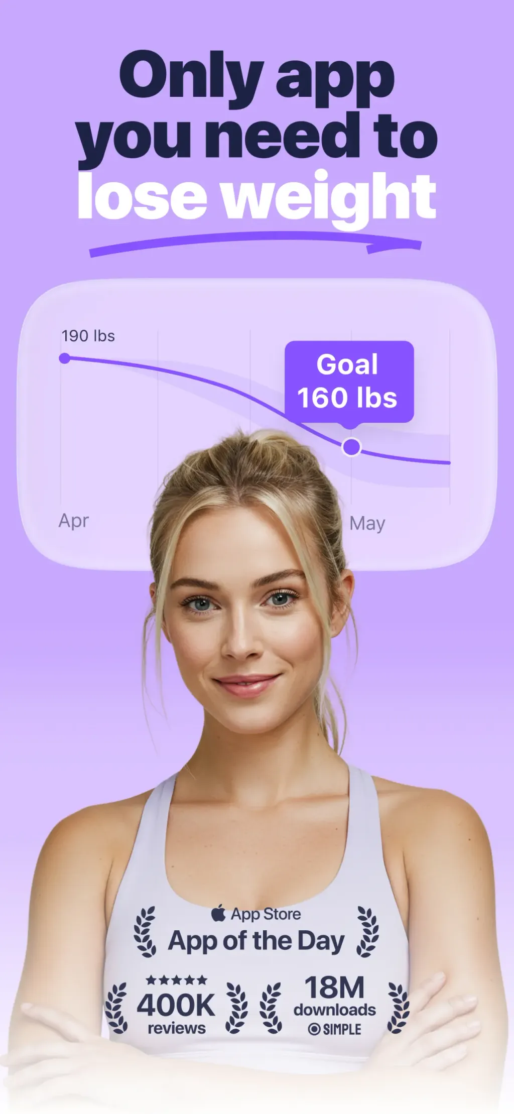 Simple: AI Weight Loss Coach App Store screenshot 1