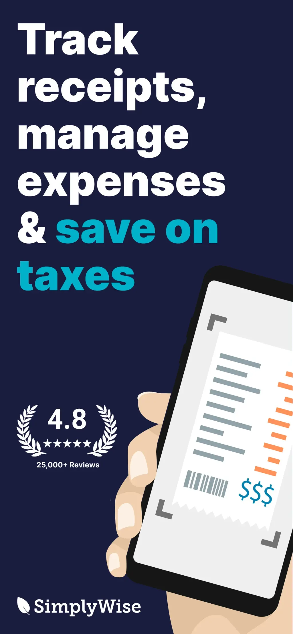 SimplyWise: Receipts, Expenses App Store screenshot 1