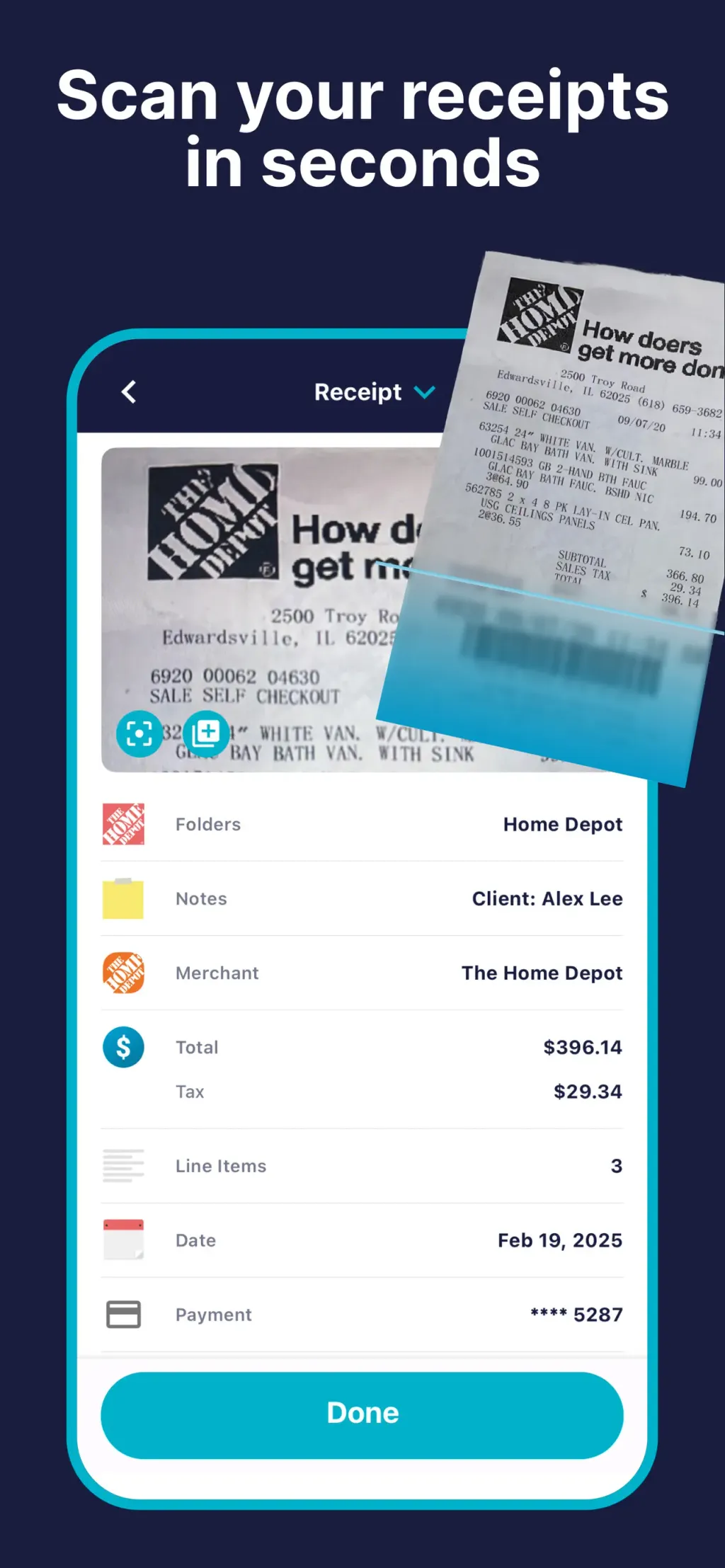 SimplyWise: Receipts, Expenses screenshot 1