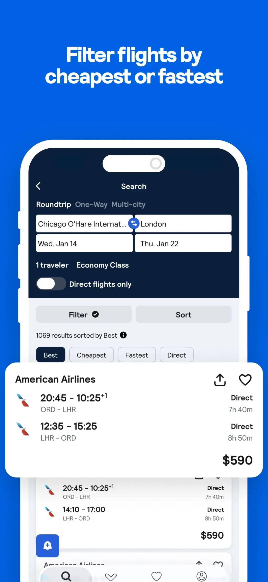 Skyscanner Flights & Travel screenshot 1
