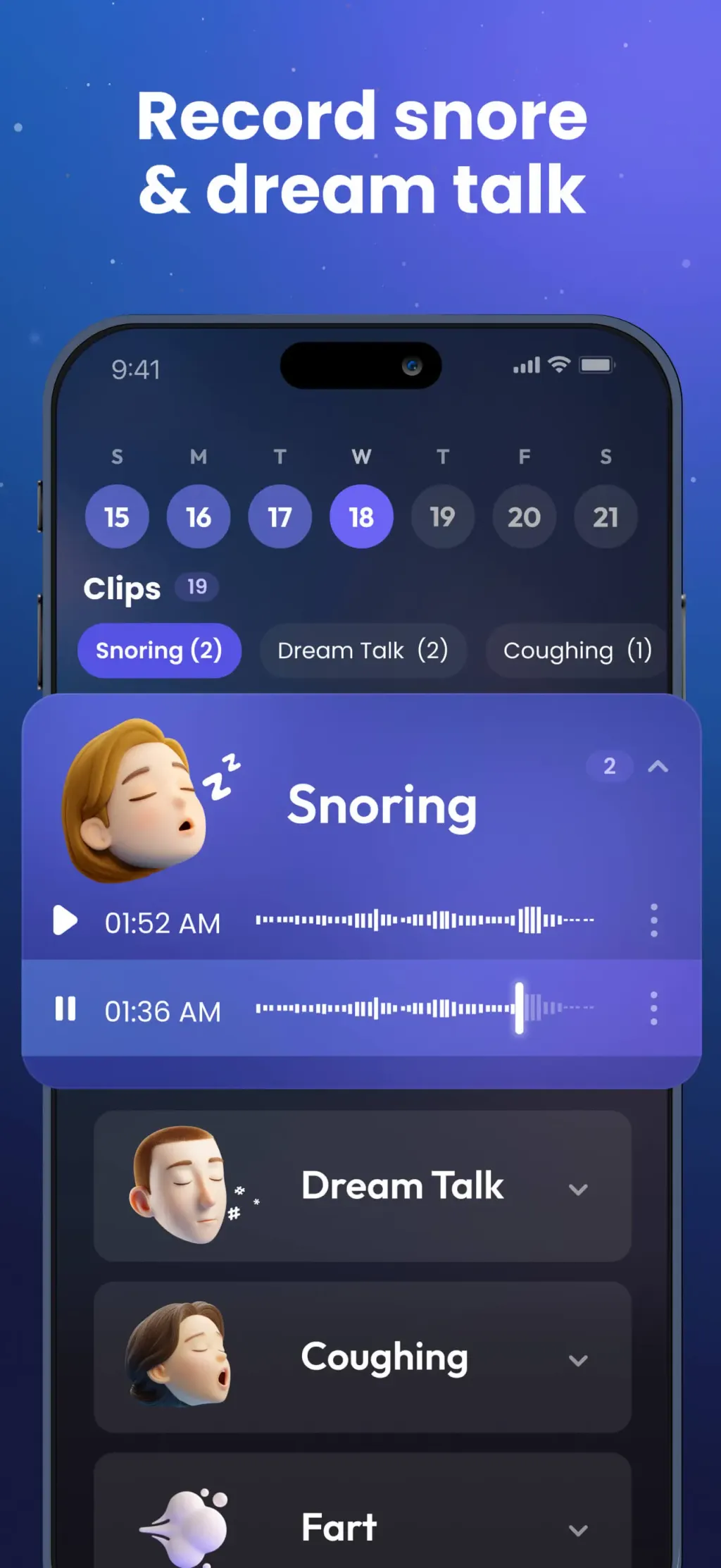 Sleep Tracker: Recorder, Sound App Store screenshot 3