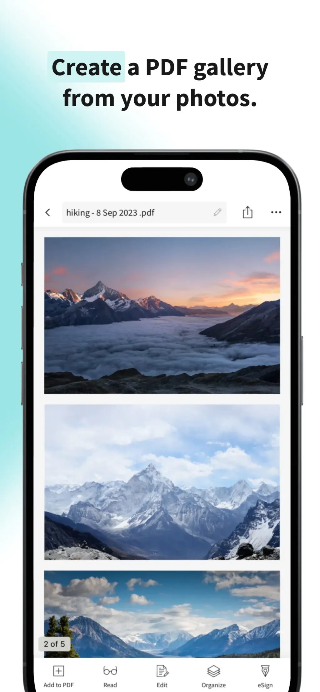 Smallpdf: Scanner & PDF Editor App Store screenshot 1