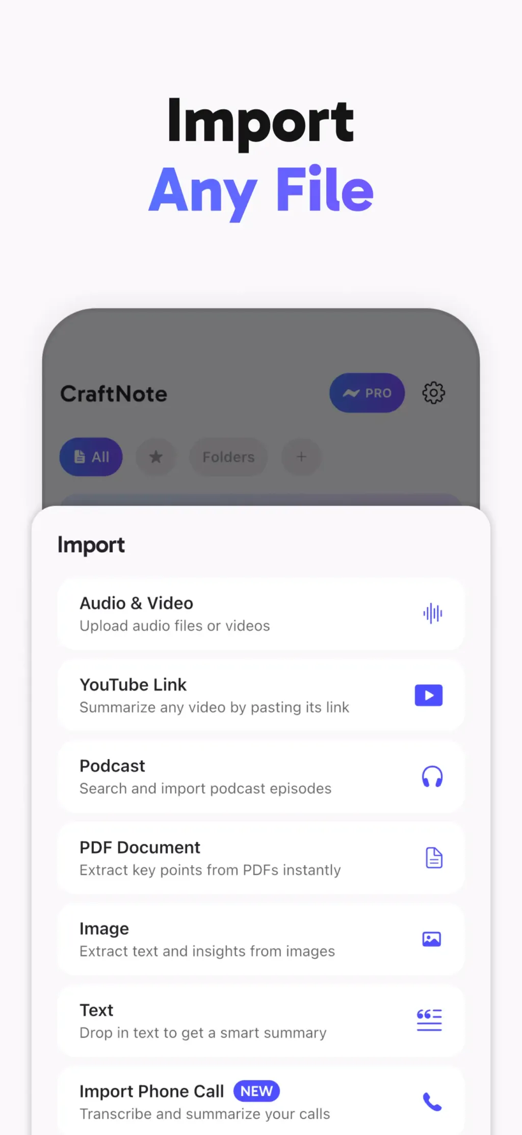 Smart AI Note Taker: CraftNote App Store screenshot 4