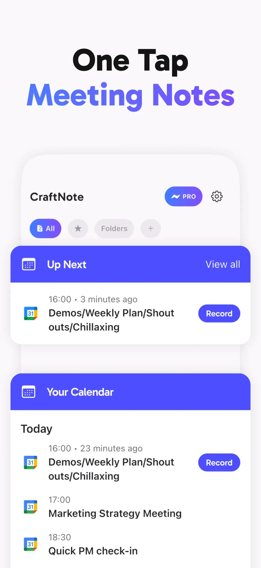 Smart AI Note Taker: CraftNote App Store screenshot 5