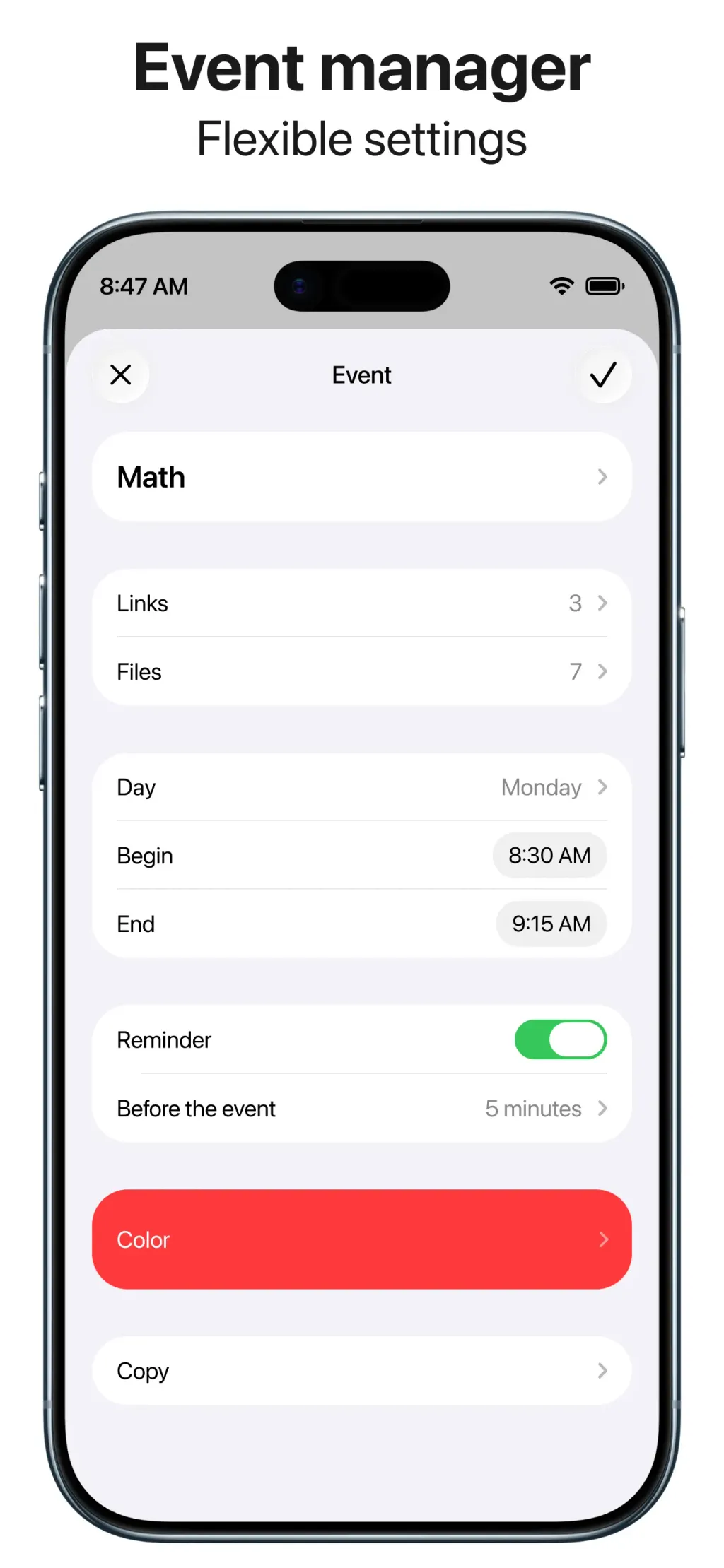Smart Timetable: Daily Planner App Store screenshot 5