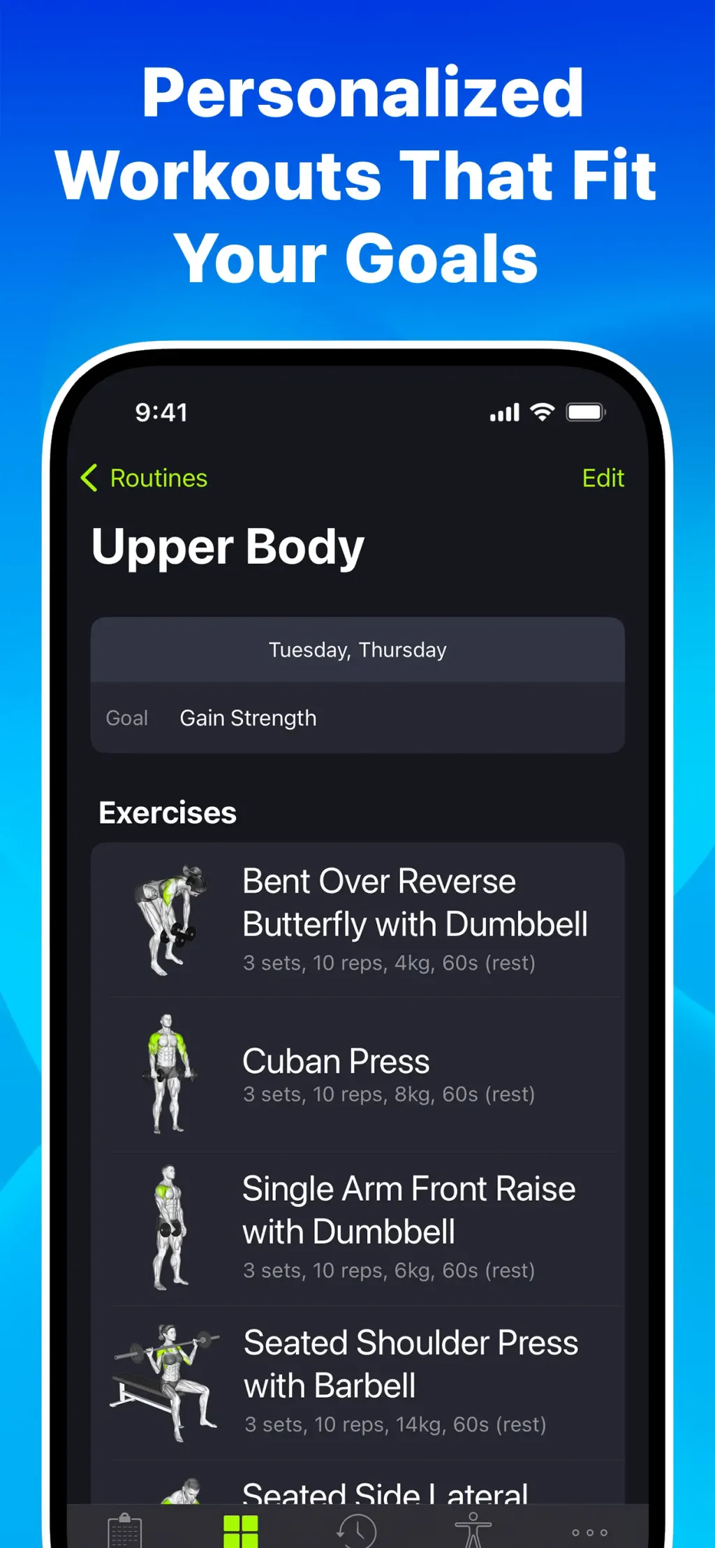 SmartGym: Gym & Home Workouts screenshot 1