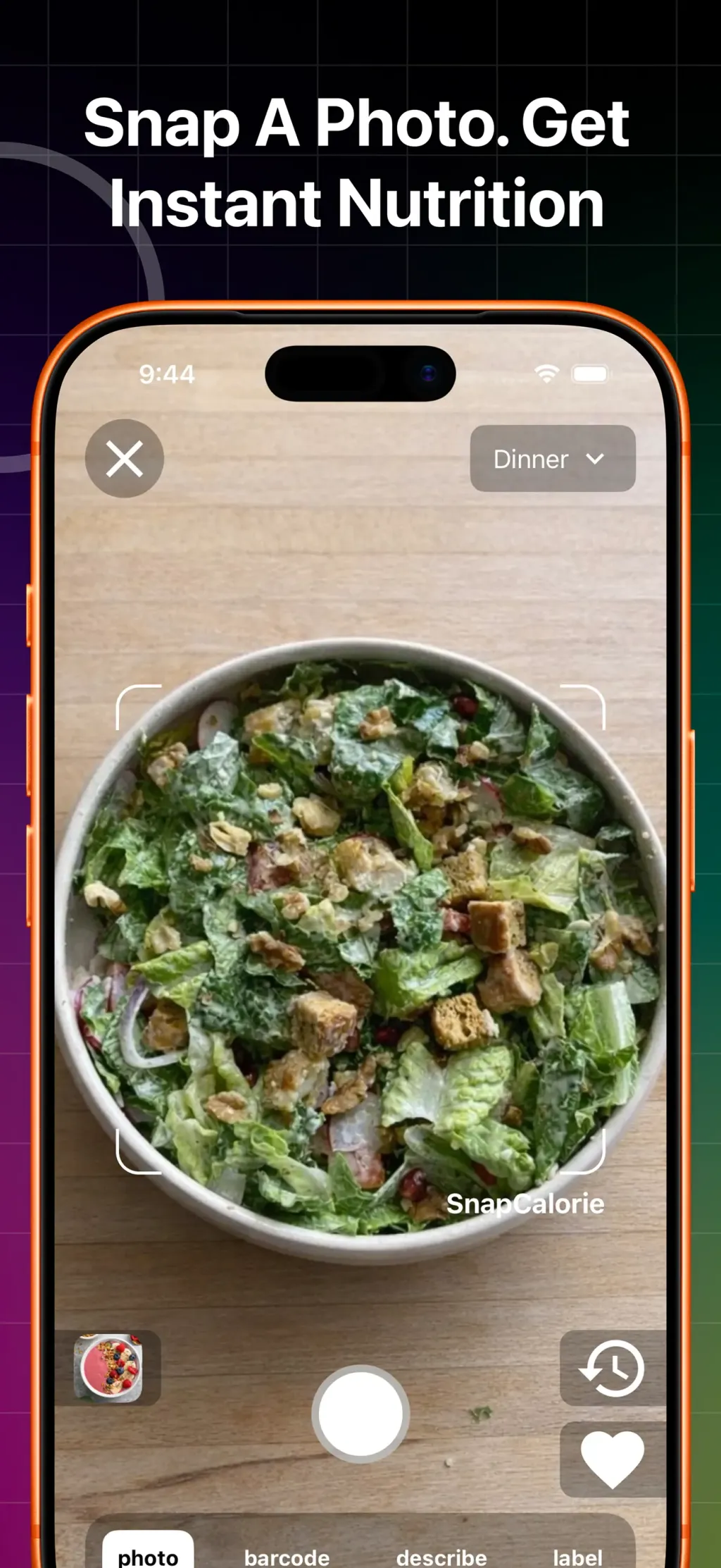 SnapCalorie AI Calorie Counter screenshot 1
