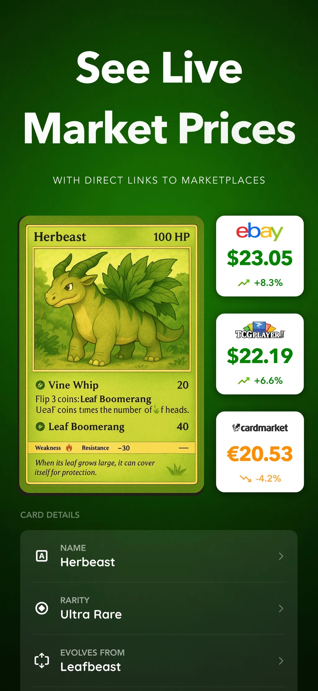 Snapdex: Card Value Scanner App Store screenshot 2