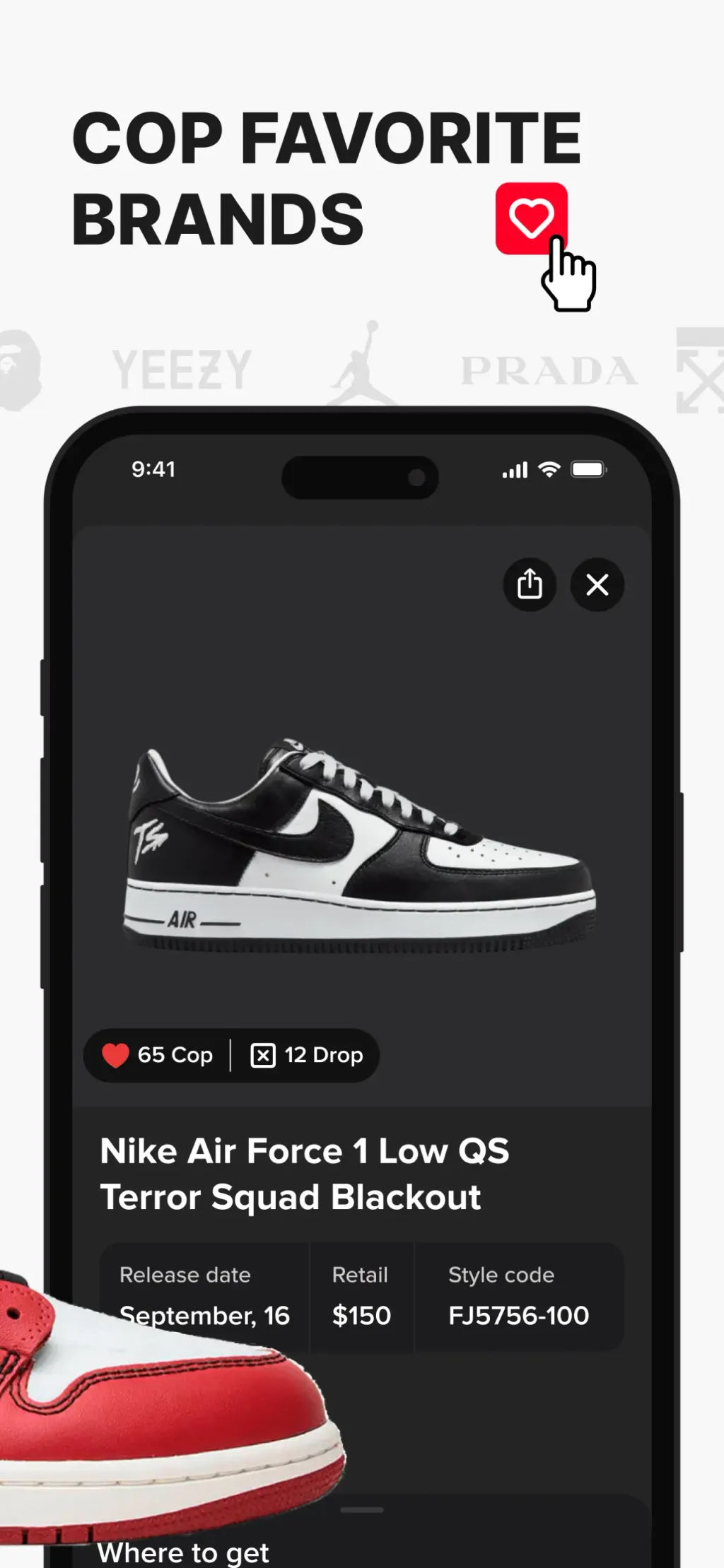 Sneakers Drops: Release+Raffle screenshot 1