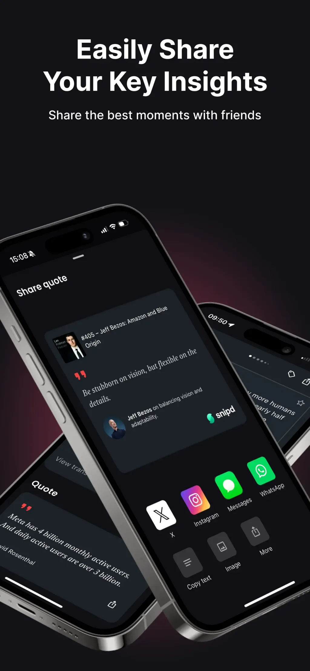 Snipd | AI Podcast Player App Store screenshot 8