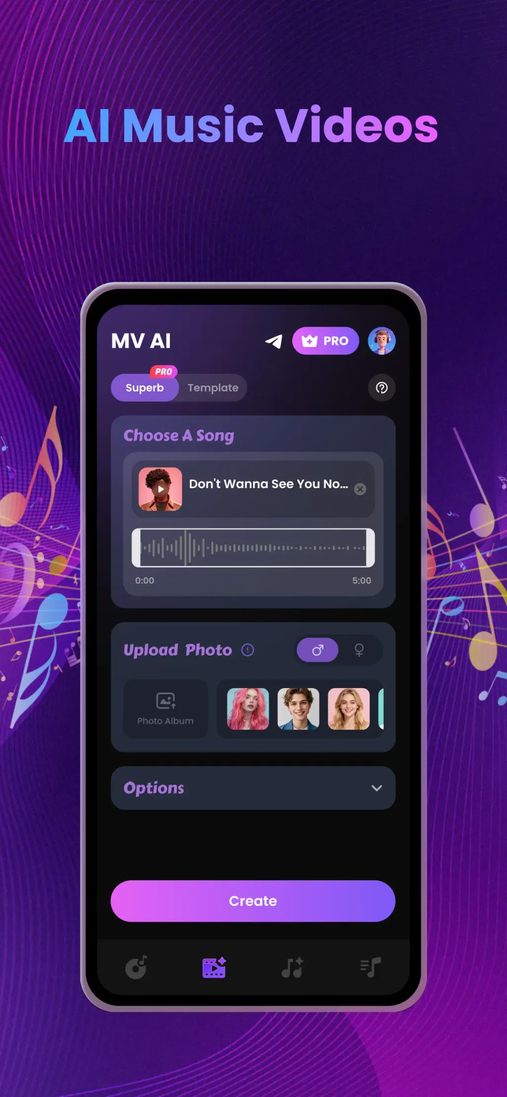 Sondo - AI Music Video & AI MV App Store screenshot 1