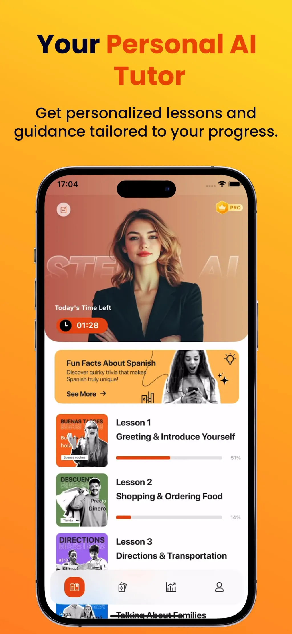 Stella: Learn Spanish AI App Store screenshot 1