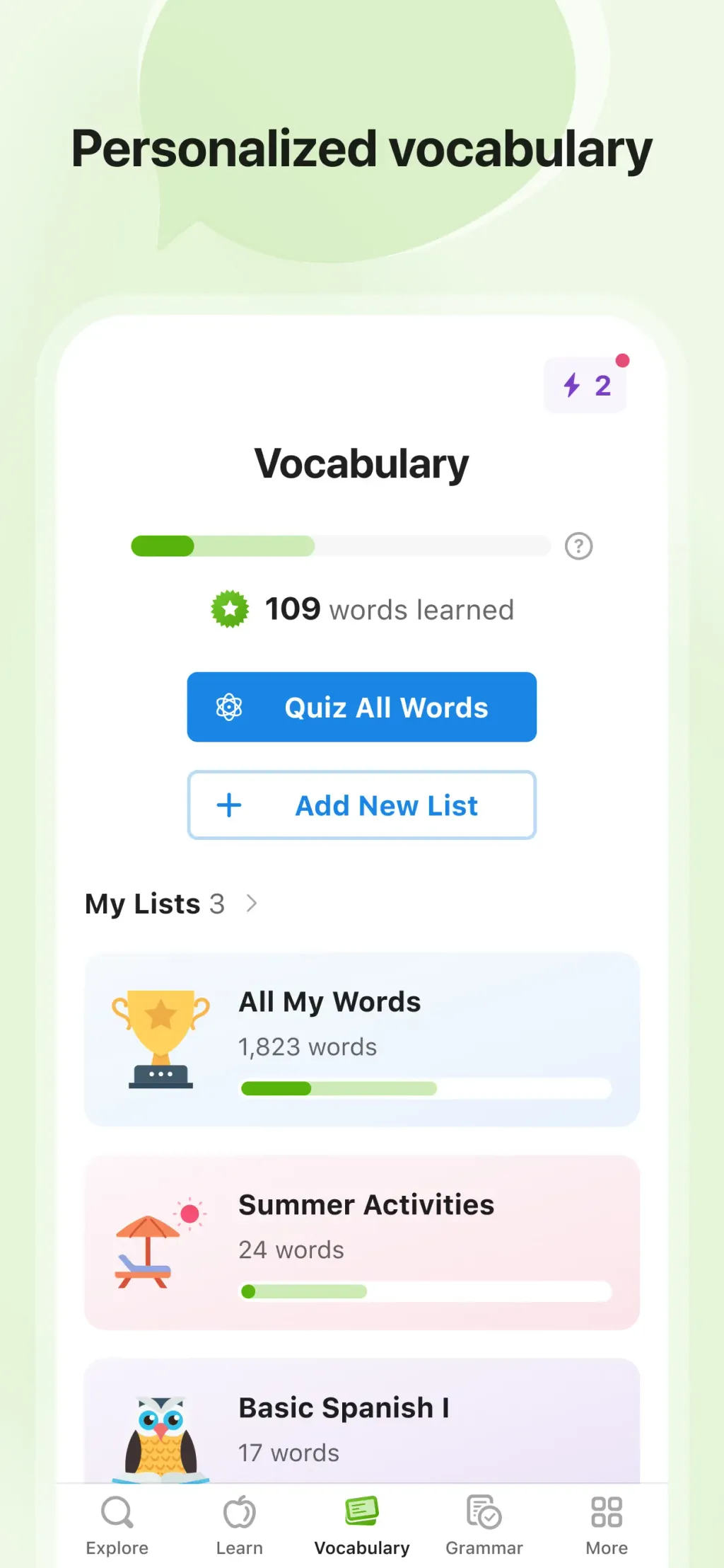 SpanishDictionary.com Learning App Store screenshot 5