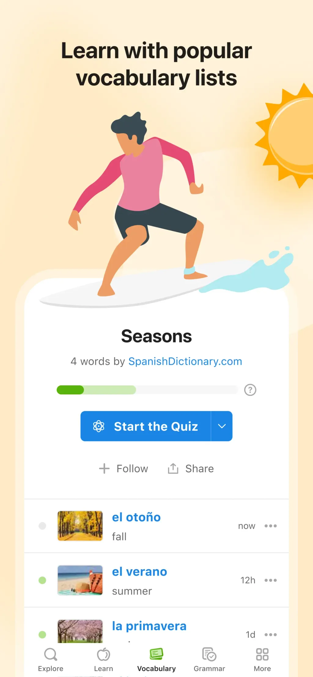 SpanishDictionary.com Learning App Store screenshot 8