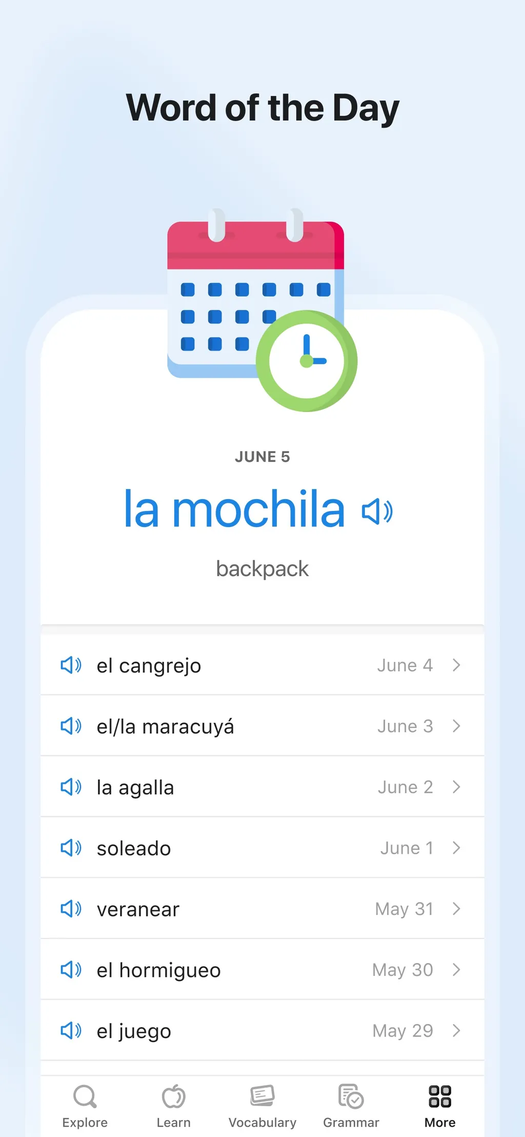 SpanishDictionary.com Learning screenshot 2