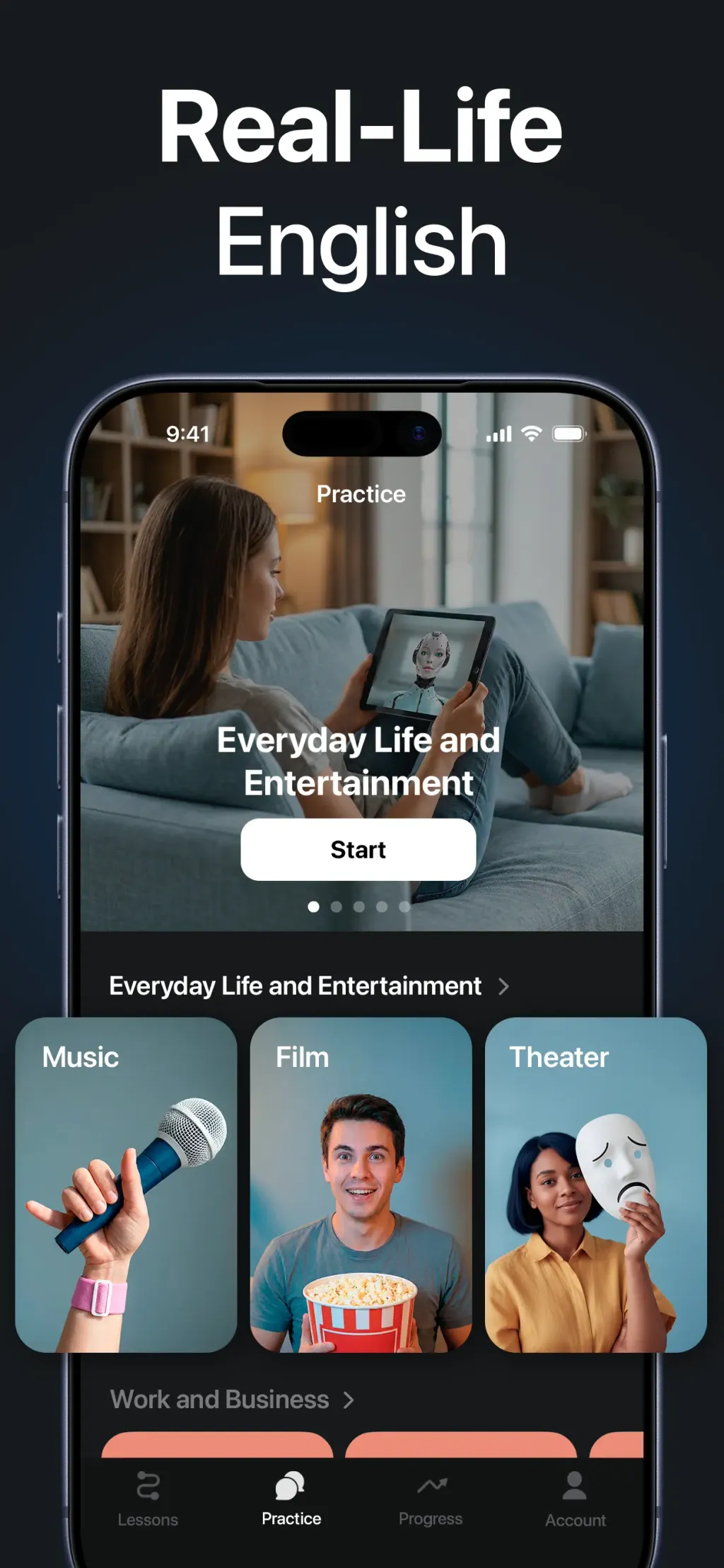 Speak English with Fluentika screenshot 1
