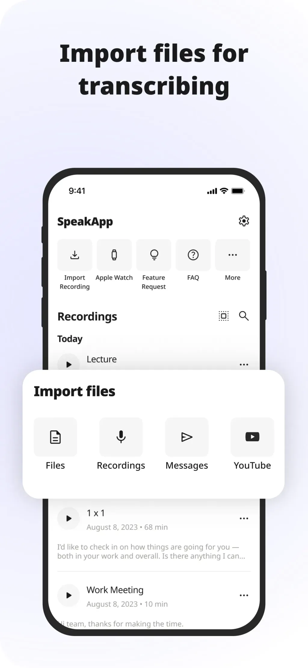 SpeakApp AI: Voice Notes screenshot 1