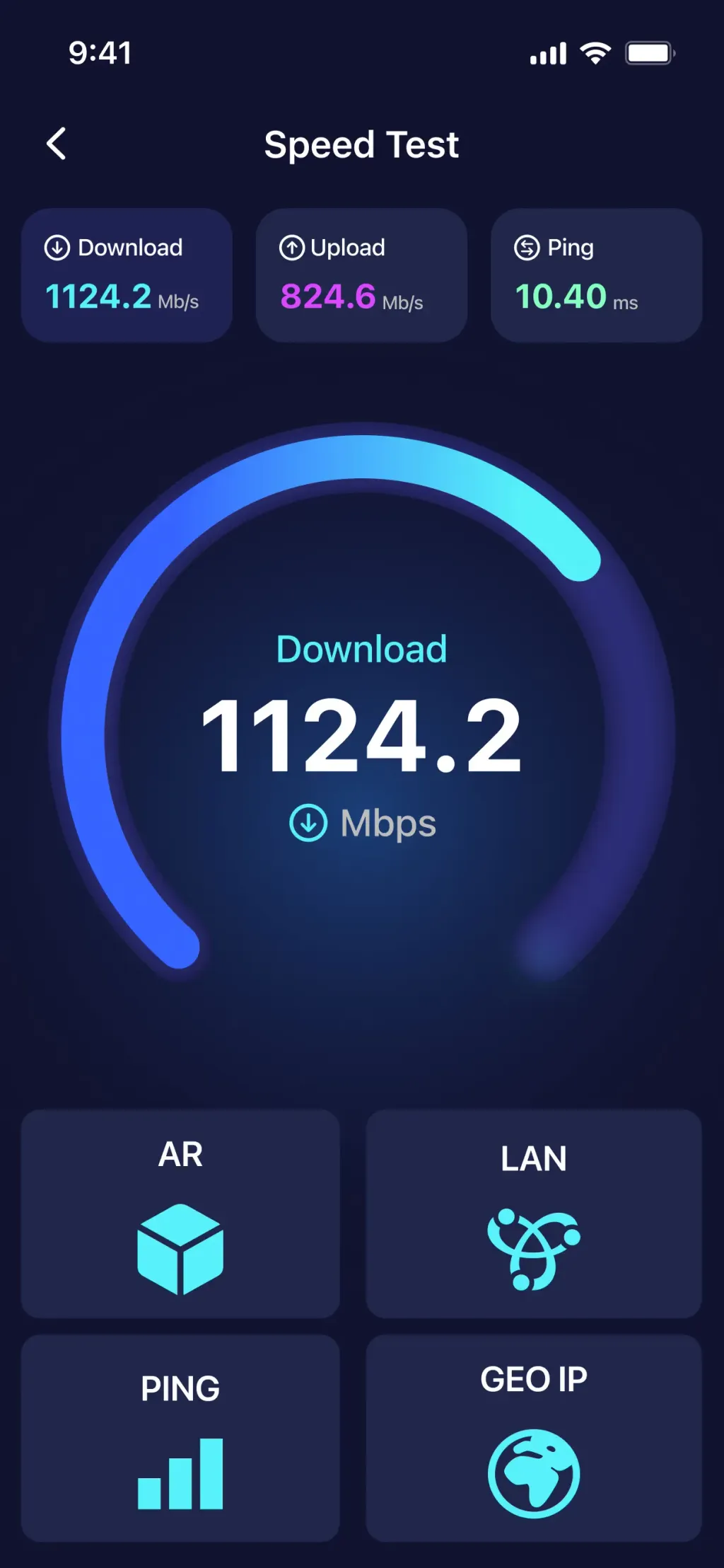 Speed Test & Wifi Analyzer + App Store screenshot 1