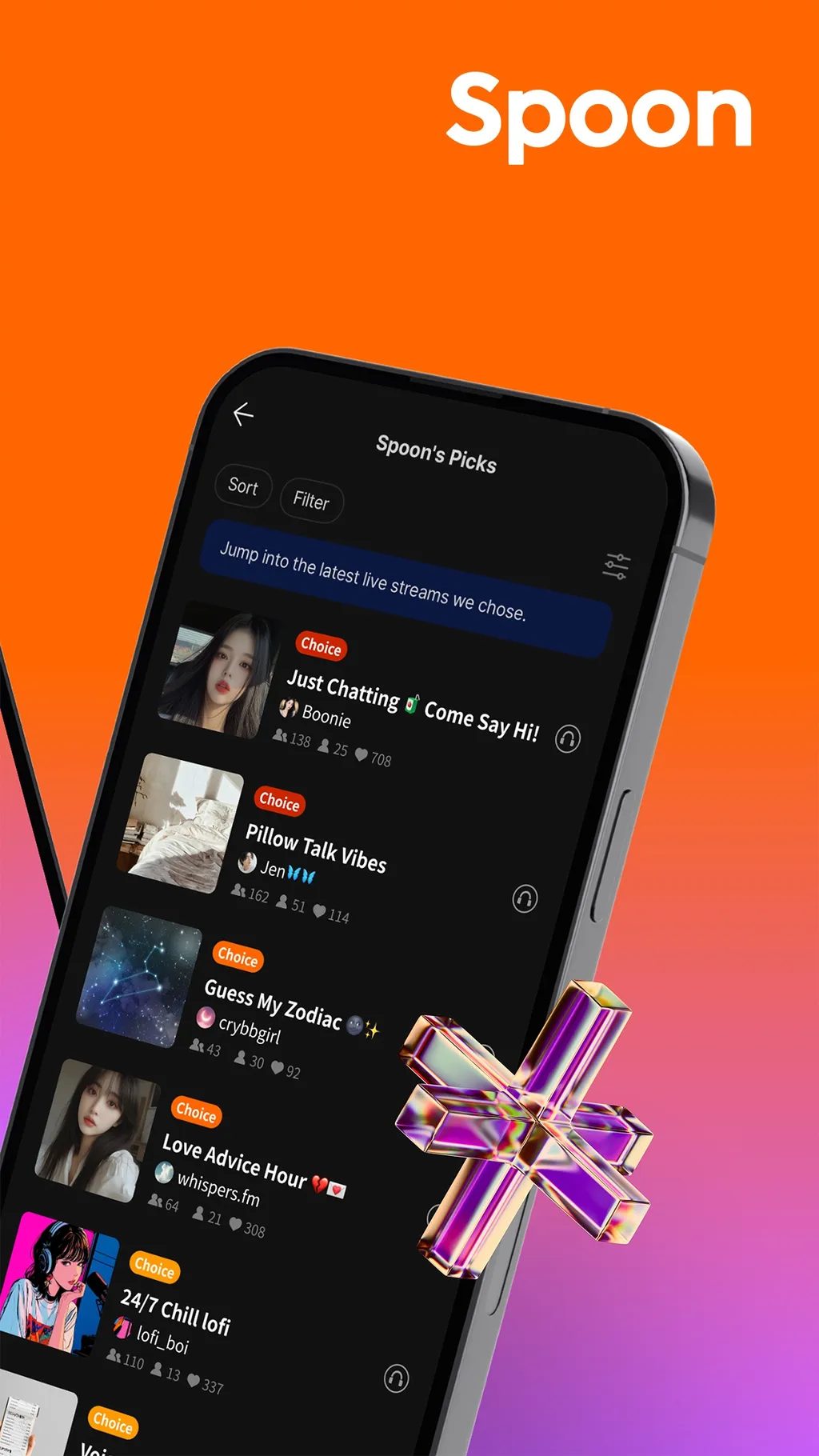 Spoon: Live & PodNovel screenshot 1