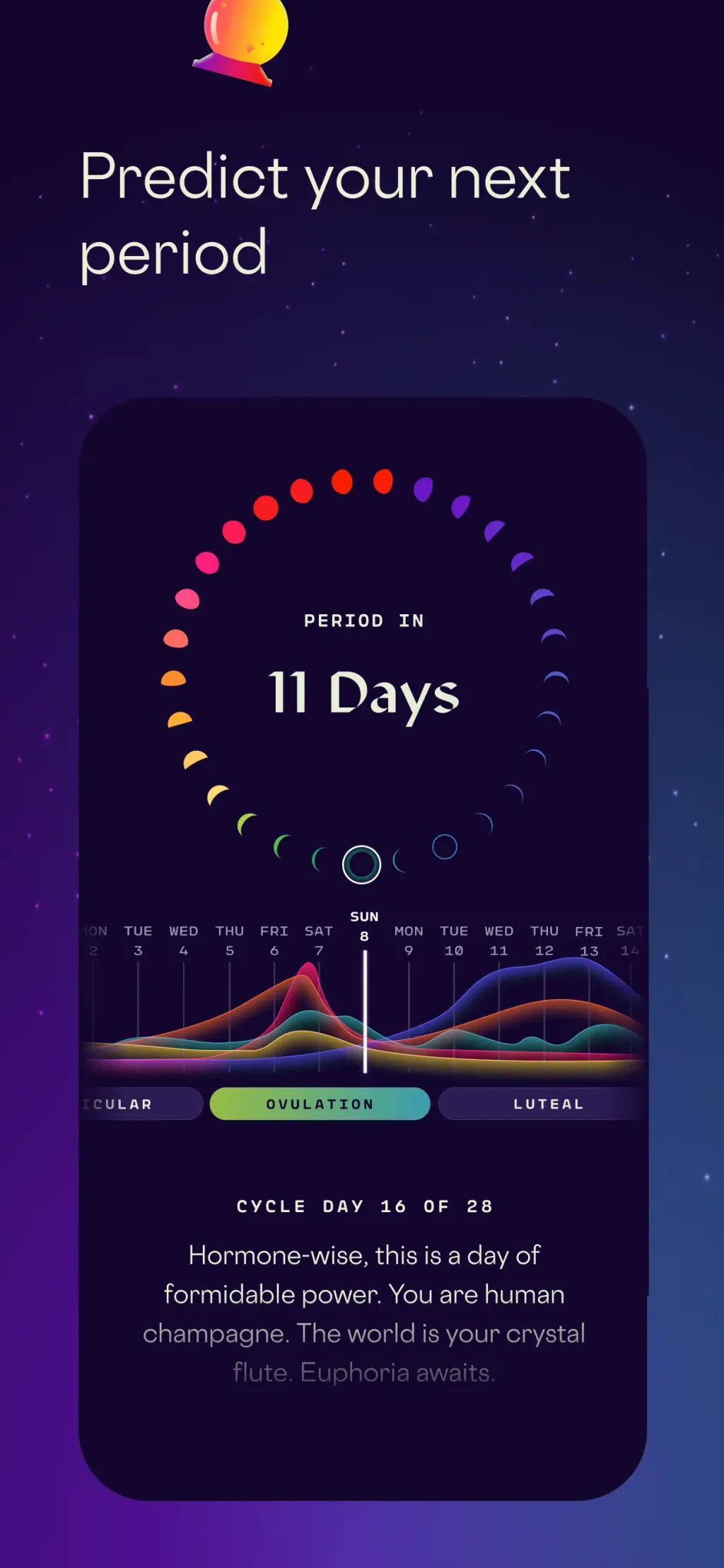 Stardust Period Tracker App Store screenshot 2