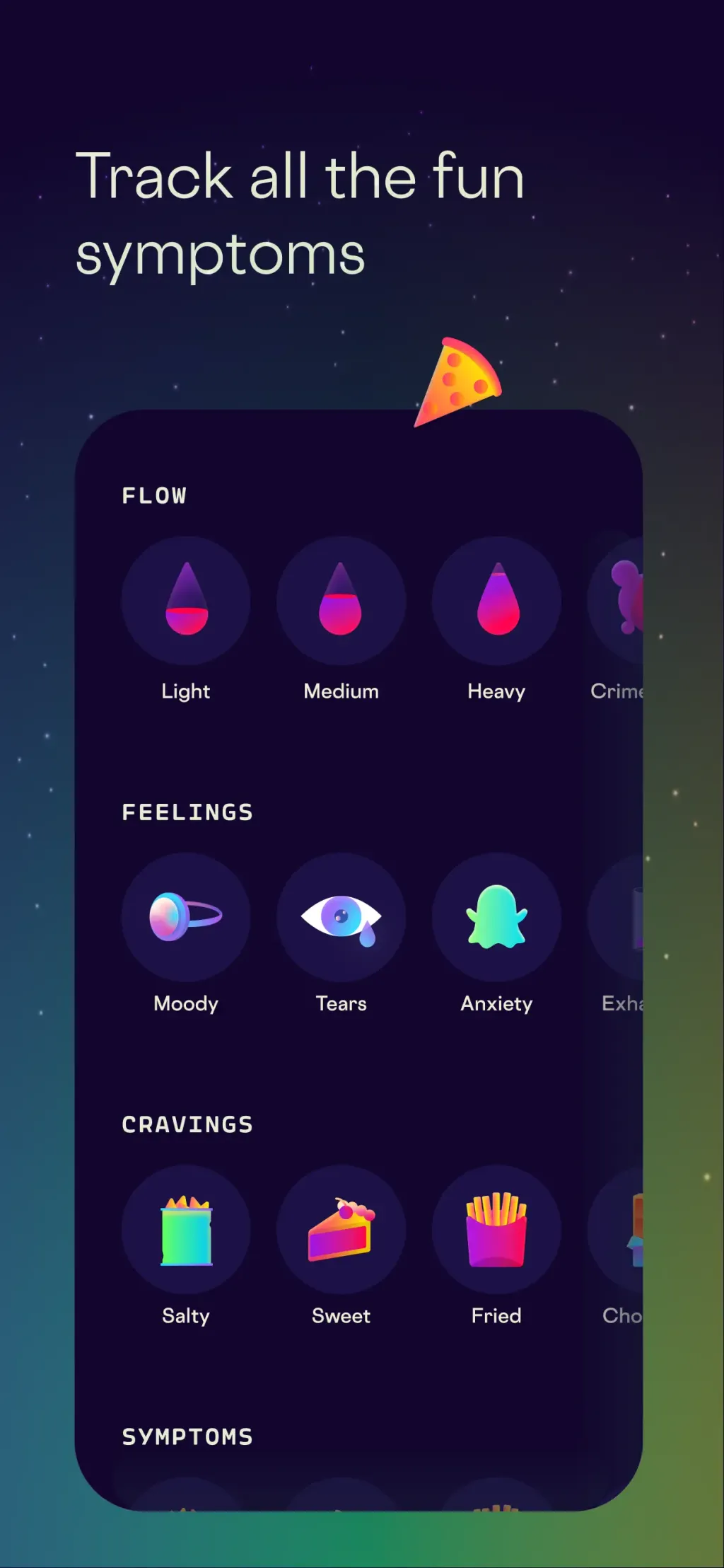 Stardust Period Tracker App Store screenshot 3