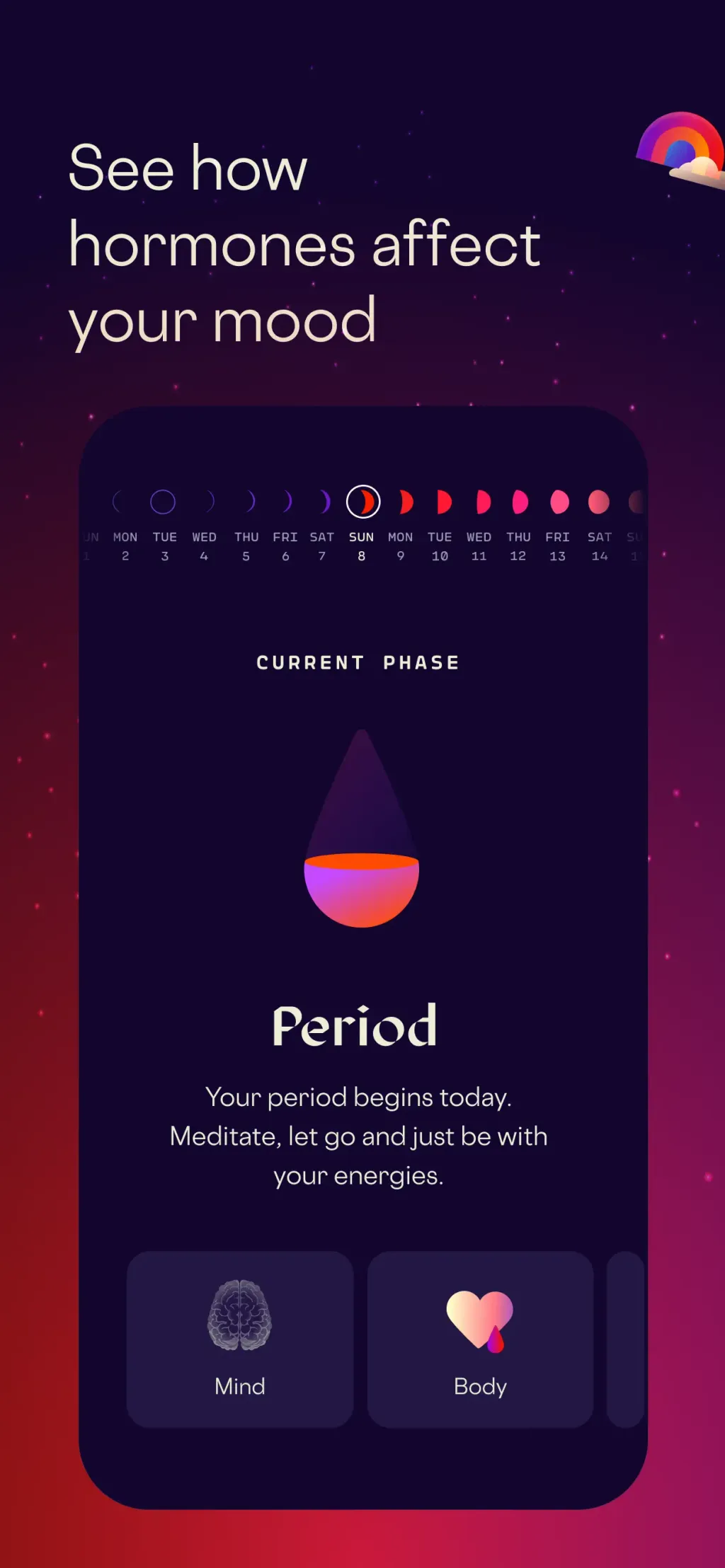 Stardust Period Tracker App Store screenshot 5