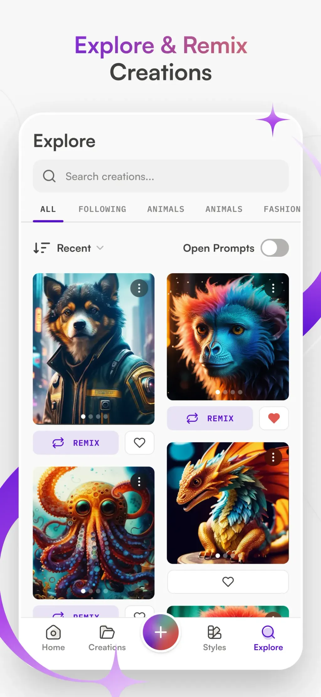 starryai - AI Photo Generator App Store screenshot 5