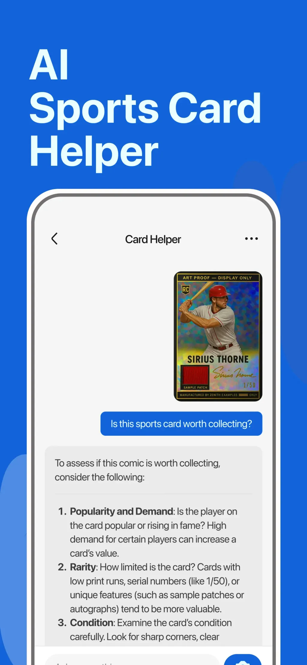 StarSnap: Sports Card Scanner App Store screenshot 1
