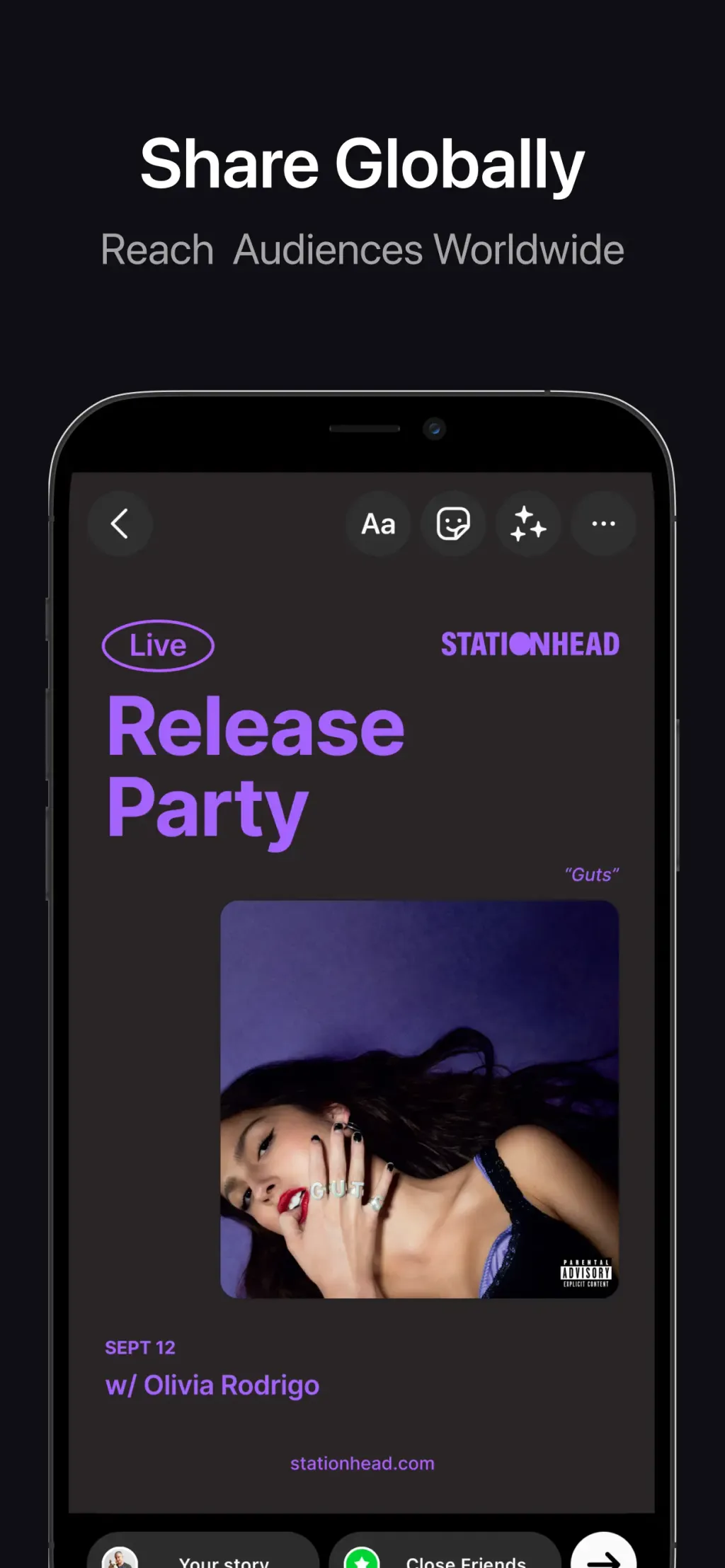 Stationhead App Store screenshot 6