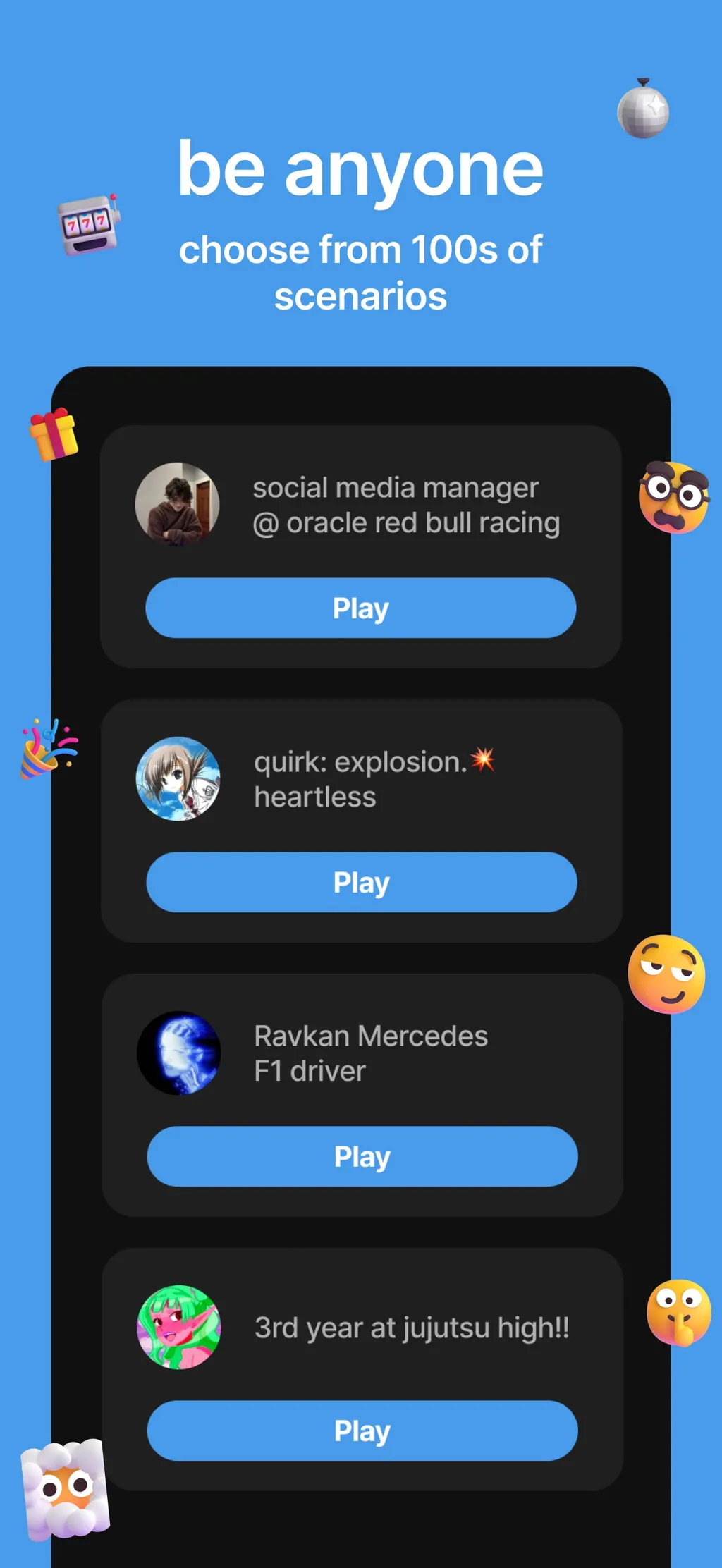 status - sims but social media App Store screenshot 3