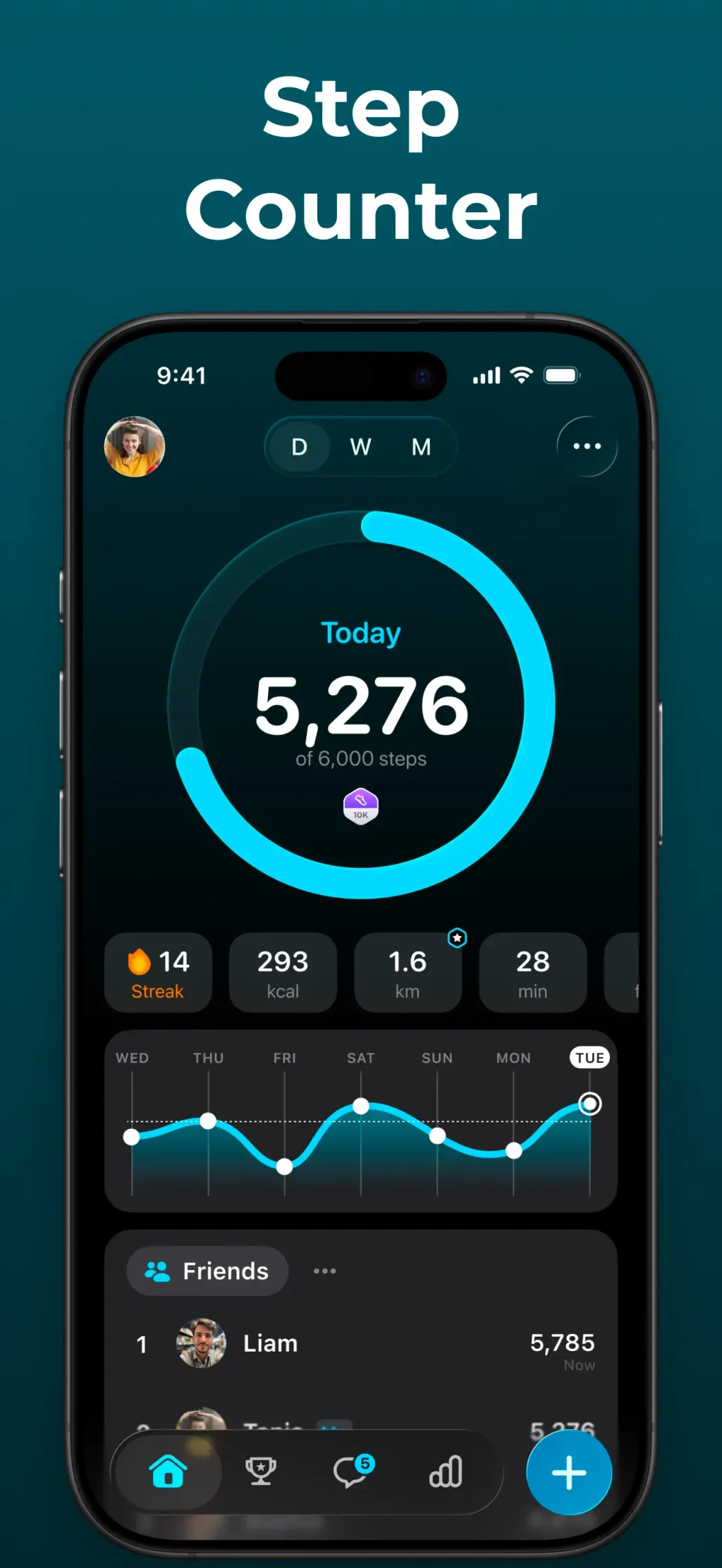 StepsApp Pedometer screenshot 2