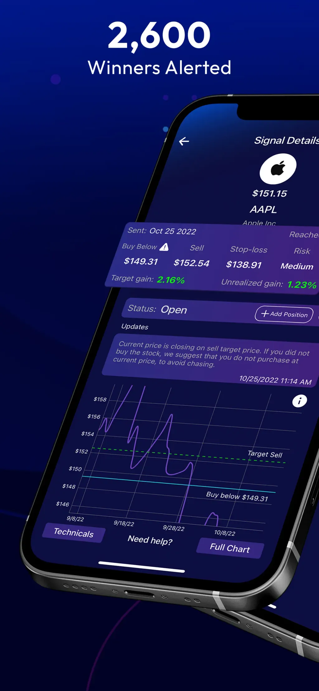 Stocks Alerter App Store screenshot 3
