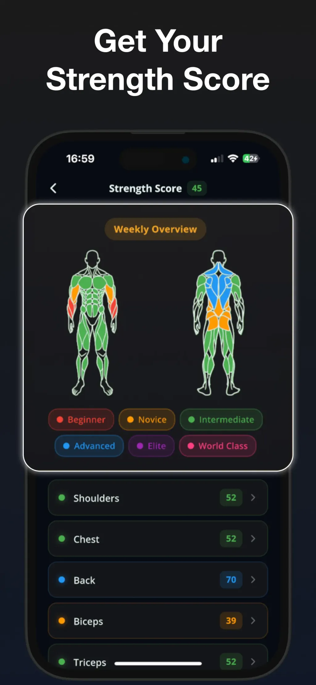 Stronger - Gym Workout Planner screenshot 1
