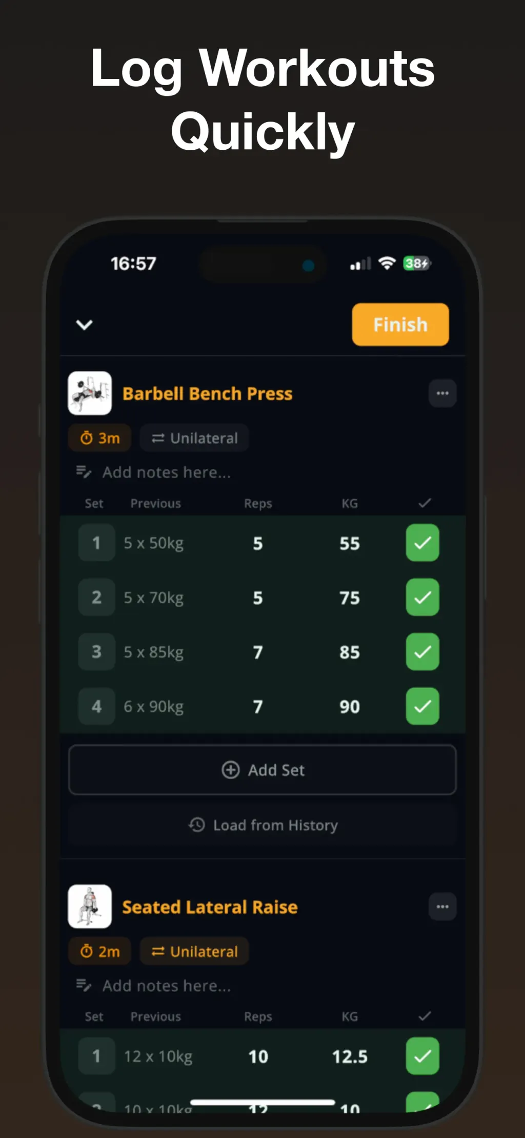 Stronger - Gym Workout Planner App Store screenshot 2