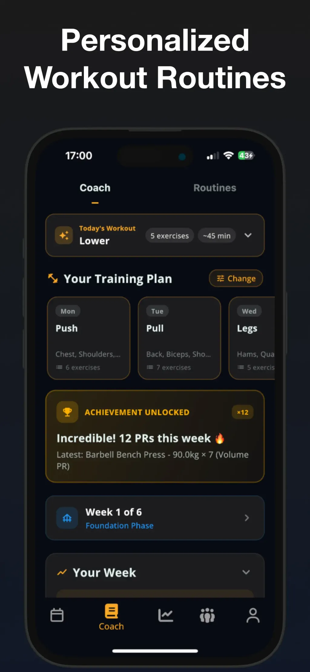 Stronger - Gym Workout Planner screenshot 1