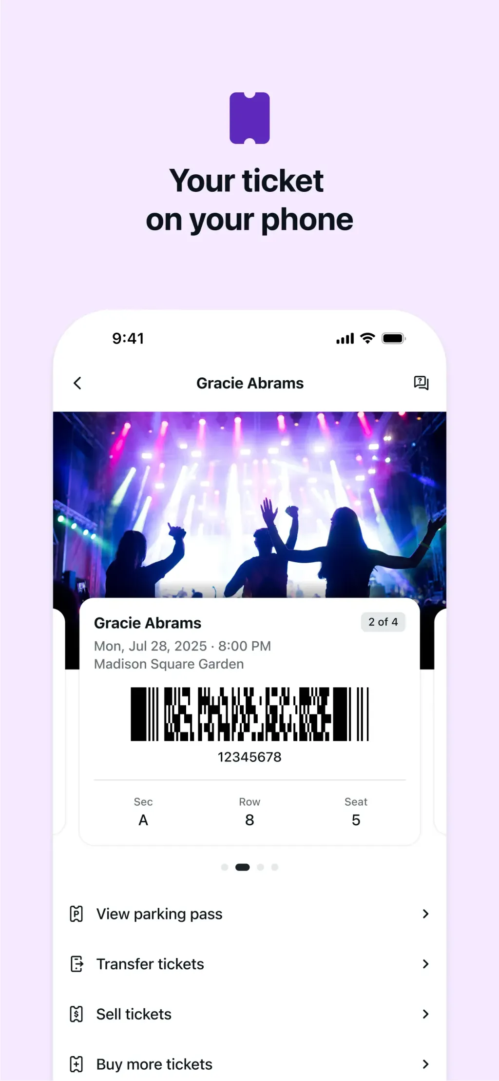 StubHub: Event Tickets App Store screenshot 5