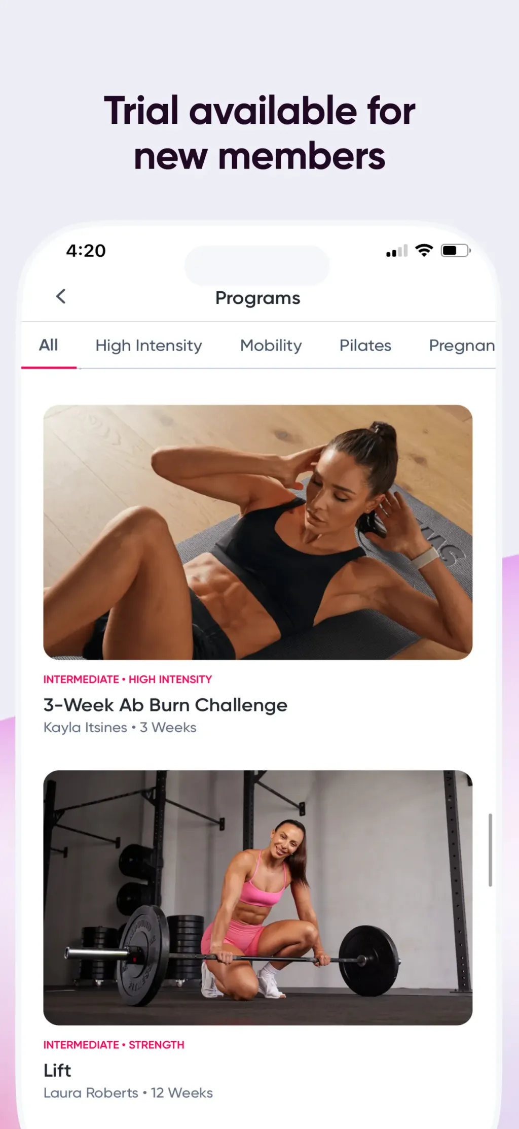 Sweat: Fitness App For Women App Store screenshot 3