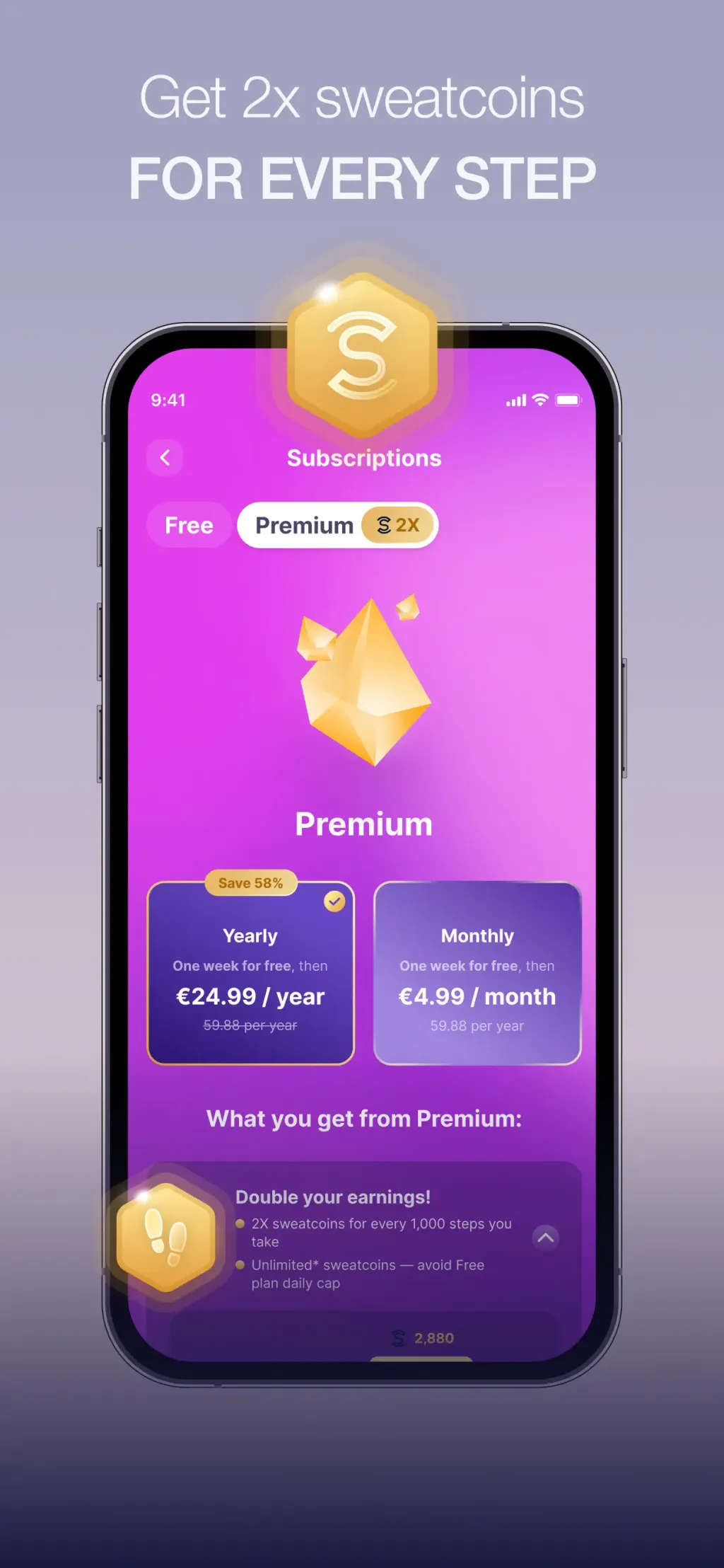 Sweatcoin Walking Step Counter App Store screenshot 7