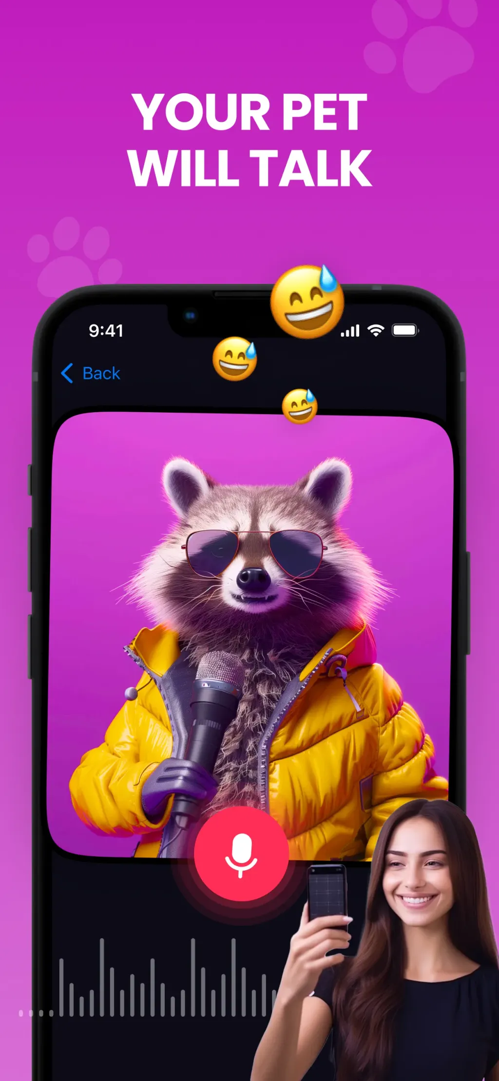 Talking Pet AI: Cat & Dog Talk screenshot 1