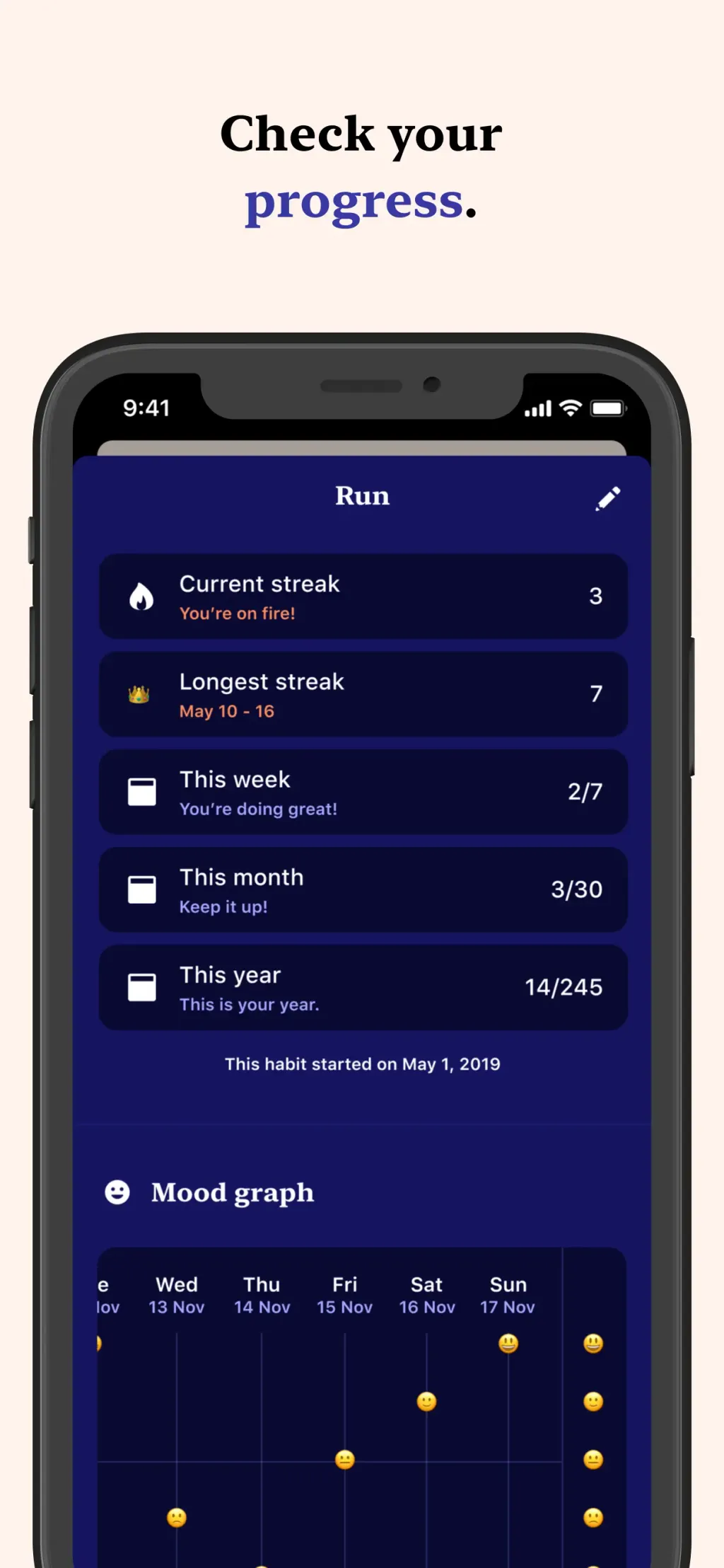 Tangerine: Self-care & Goals App Store screenshot 3