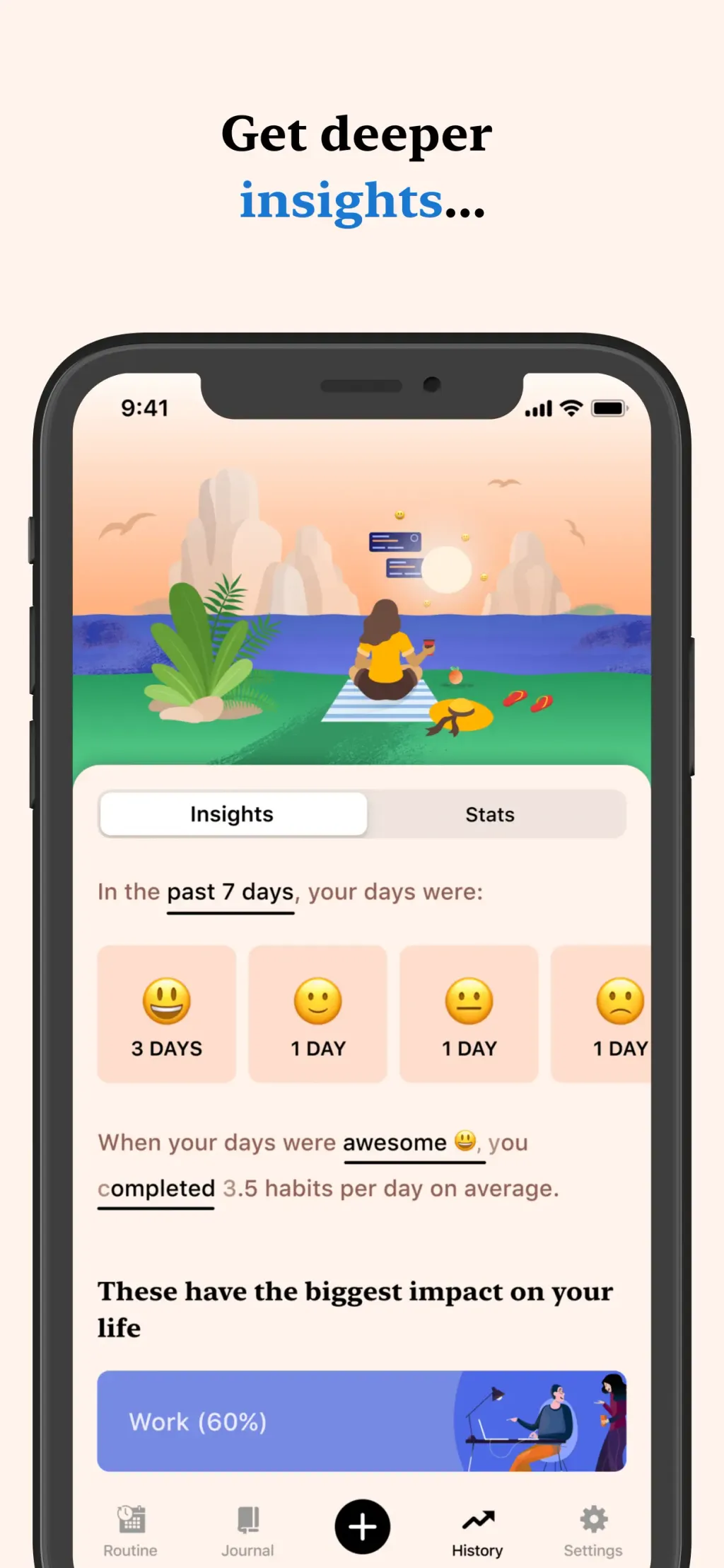 Tangerine: Self-care & Goals screenshot 2