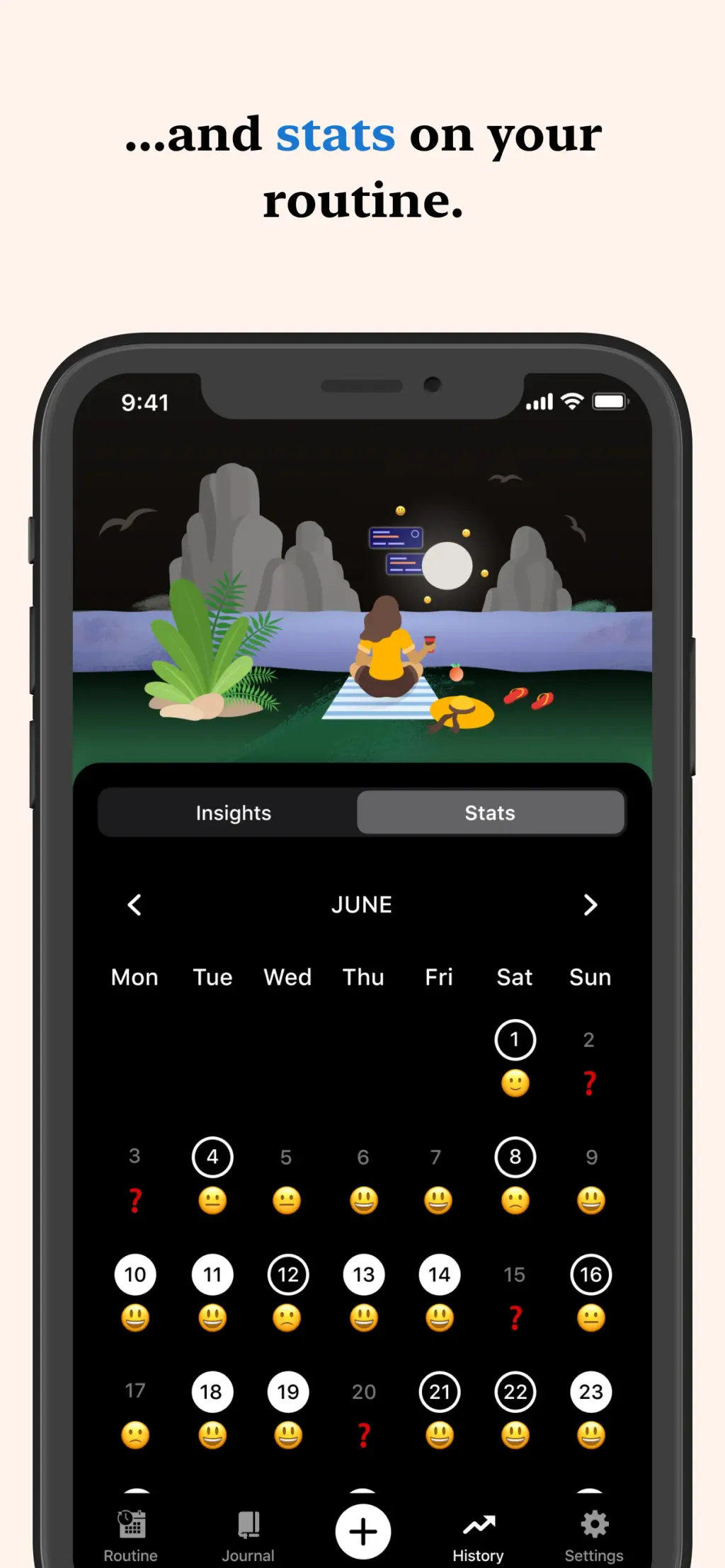 Tangerine: Self-care & Goals App Store screenshot 9