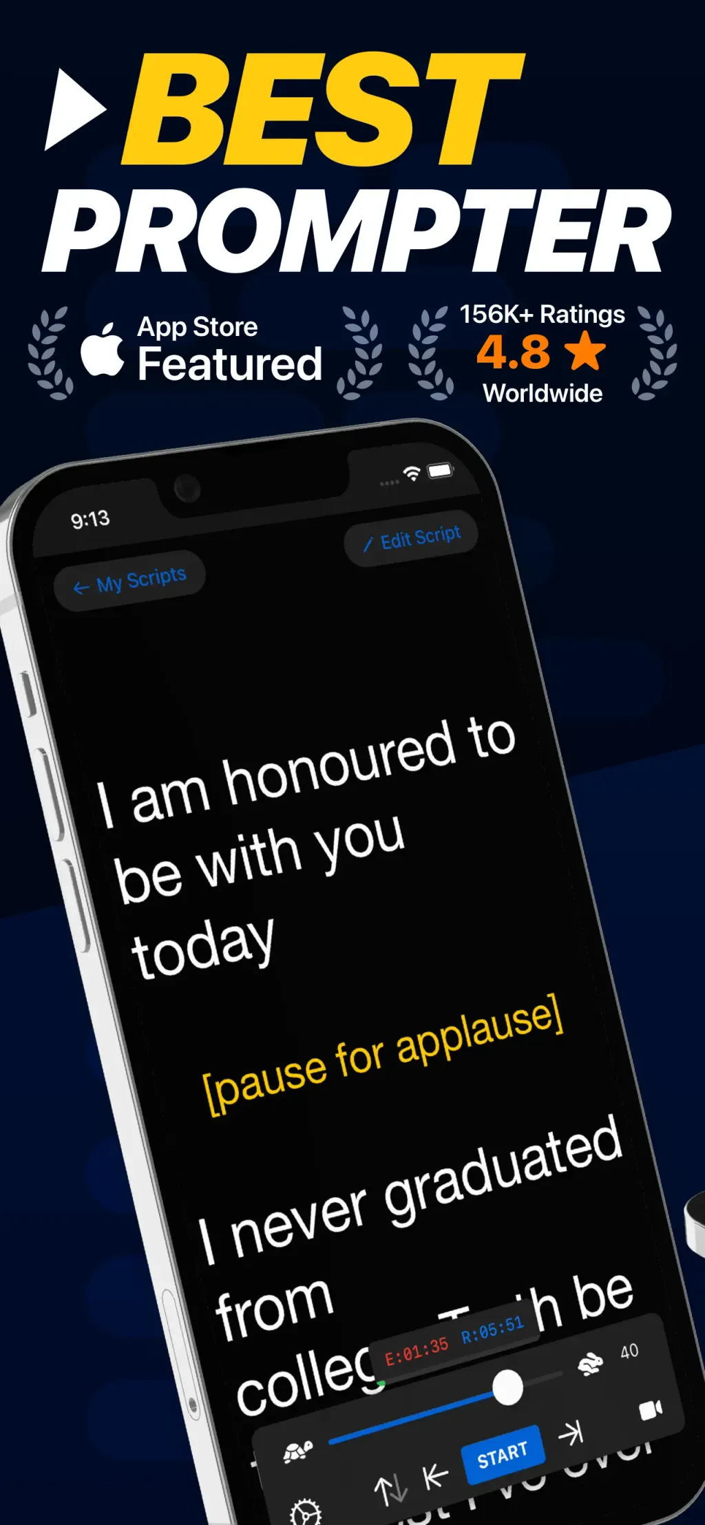 Teleprompter screenshot 2