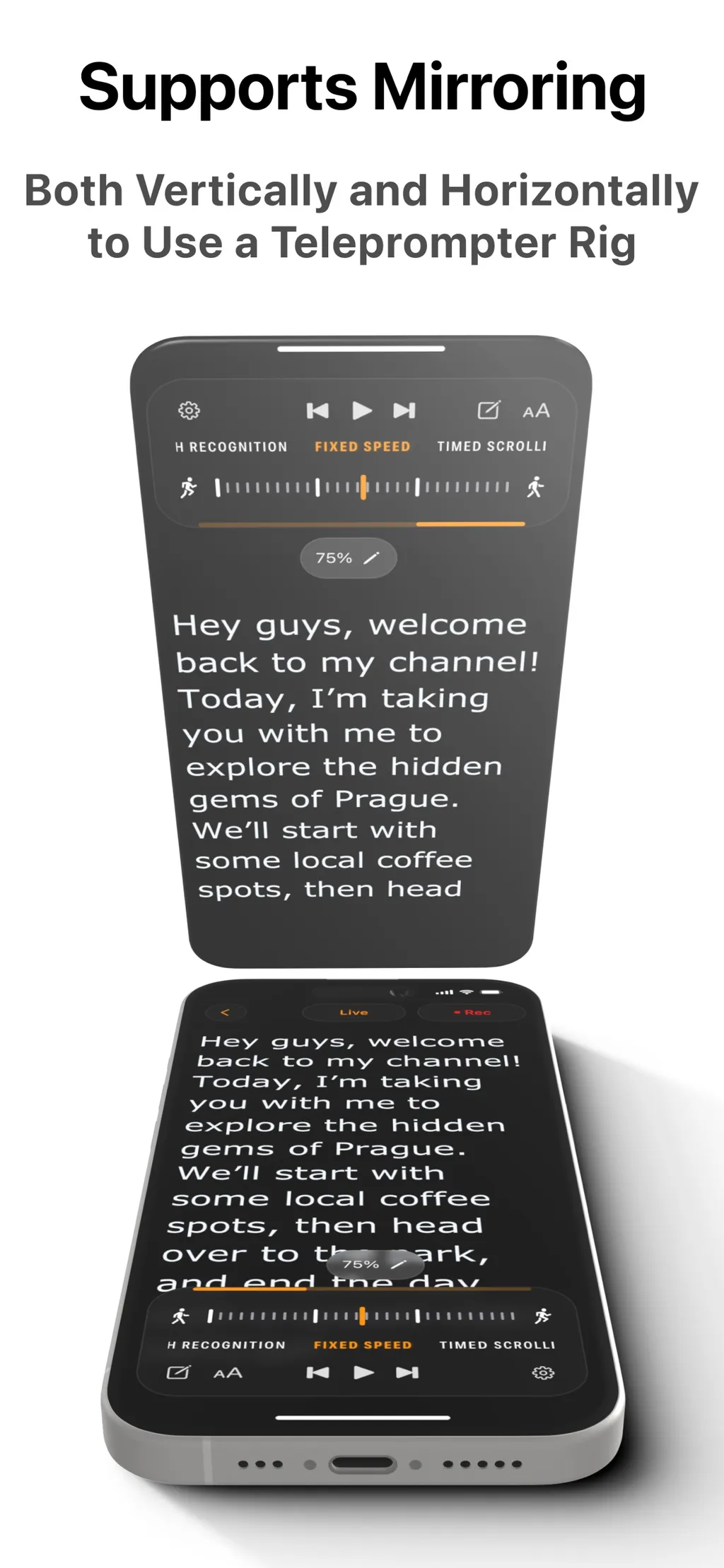 Teleprompter.com App Store screenshot 2