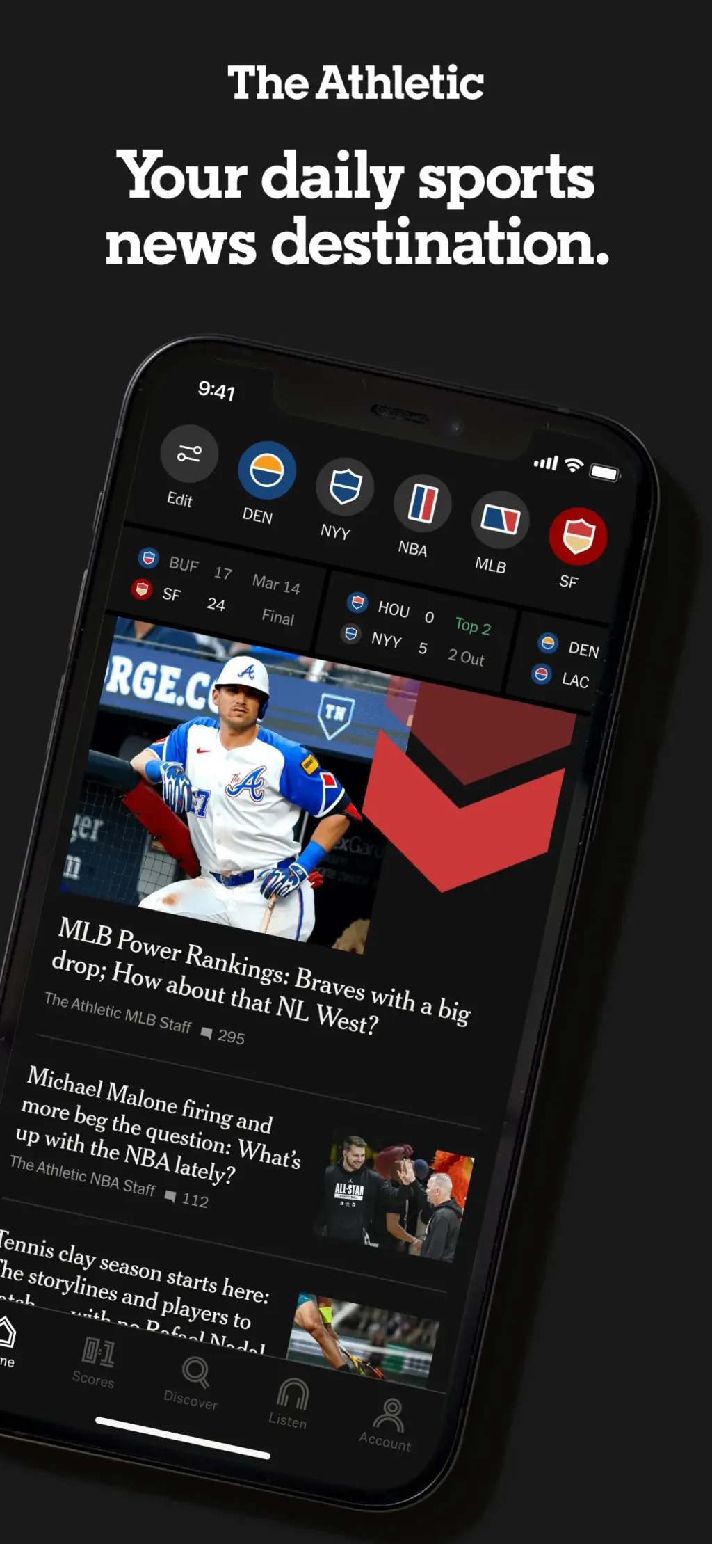 The Athletic: Sports News screenshot 1